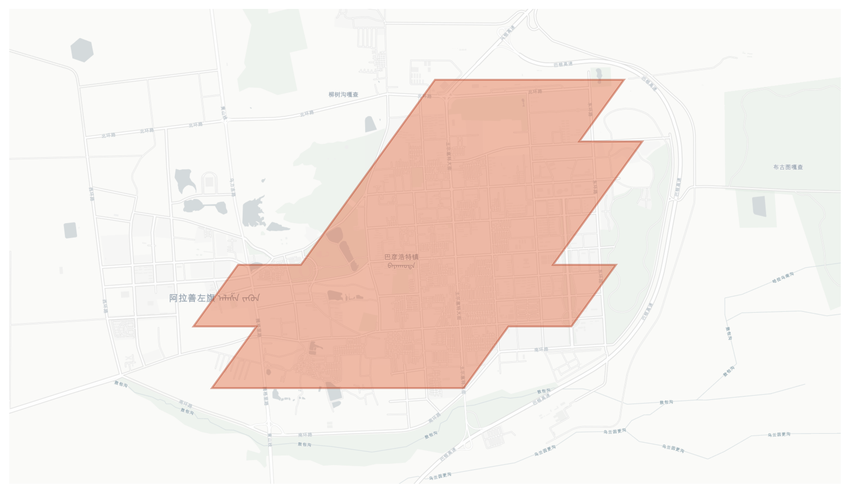 Alxa Left Banner geographic map