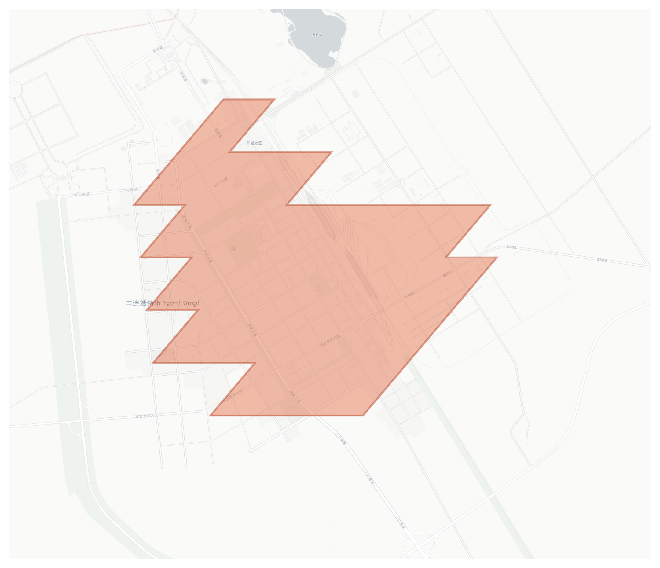 Erenhot geographic map