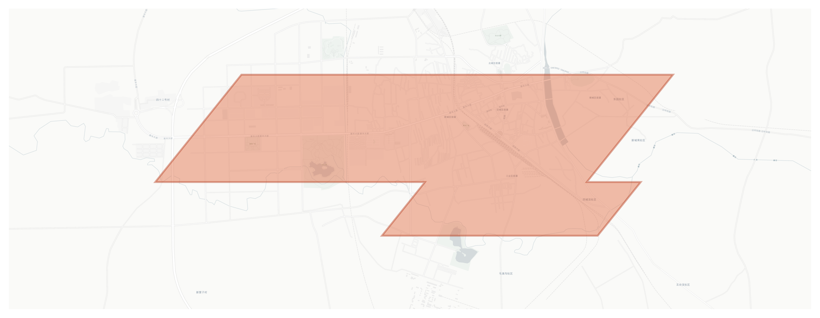 Fengzhen geographic map
