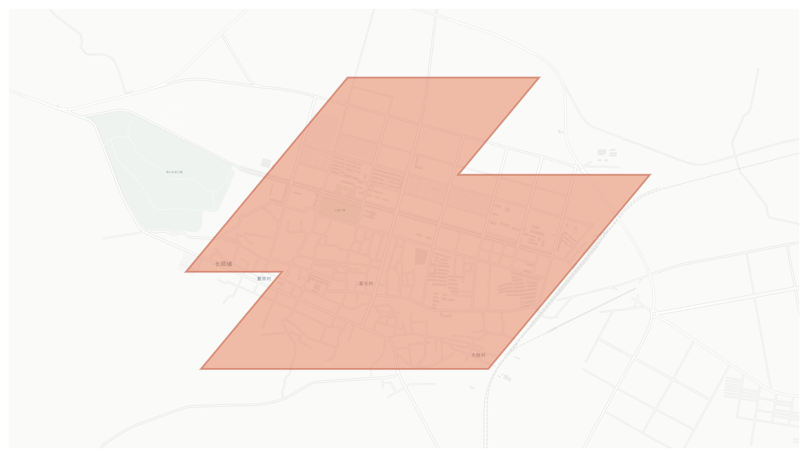 Huade geographic map
