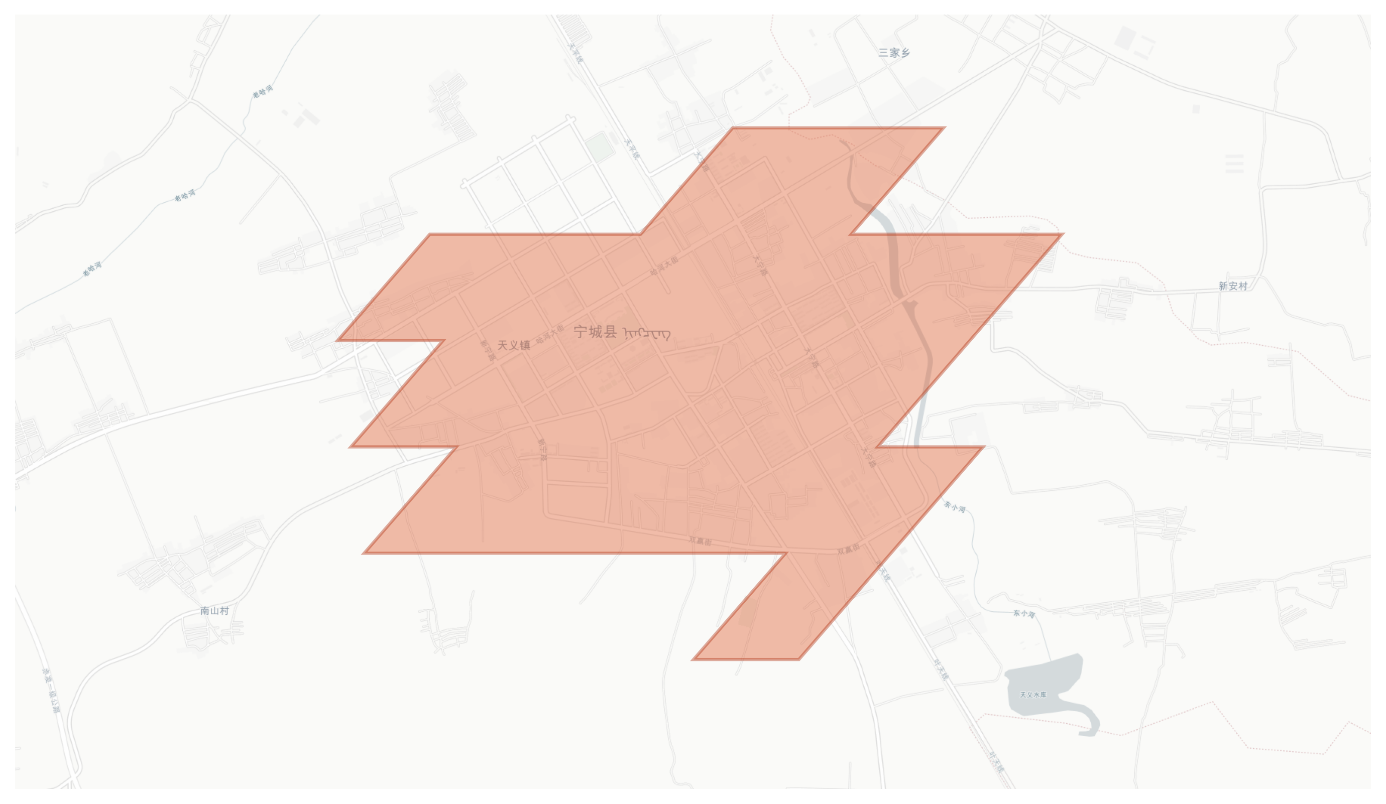 Ningcheng geographic map