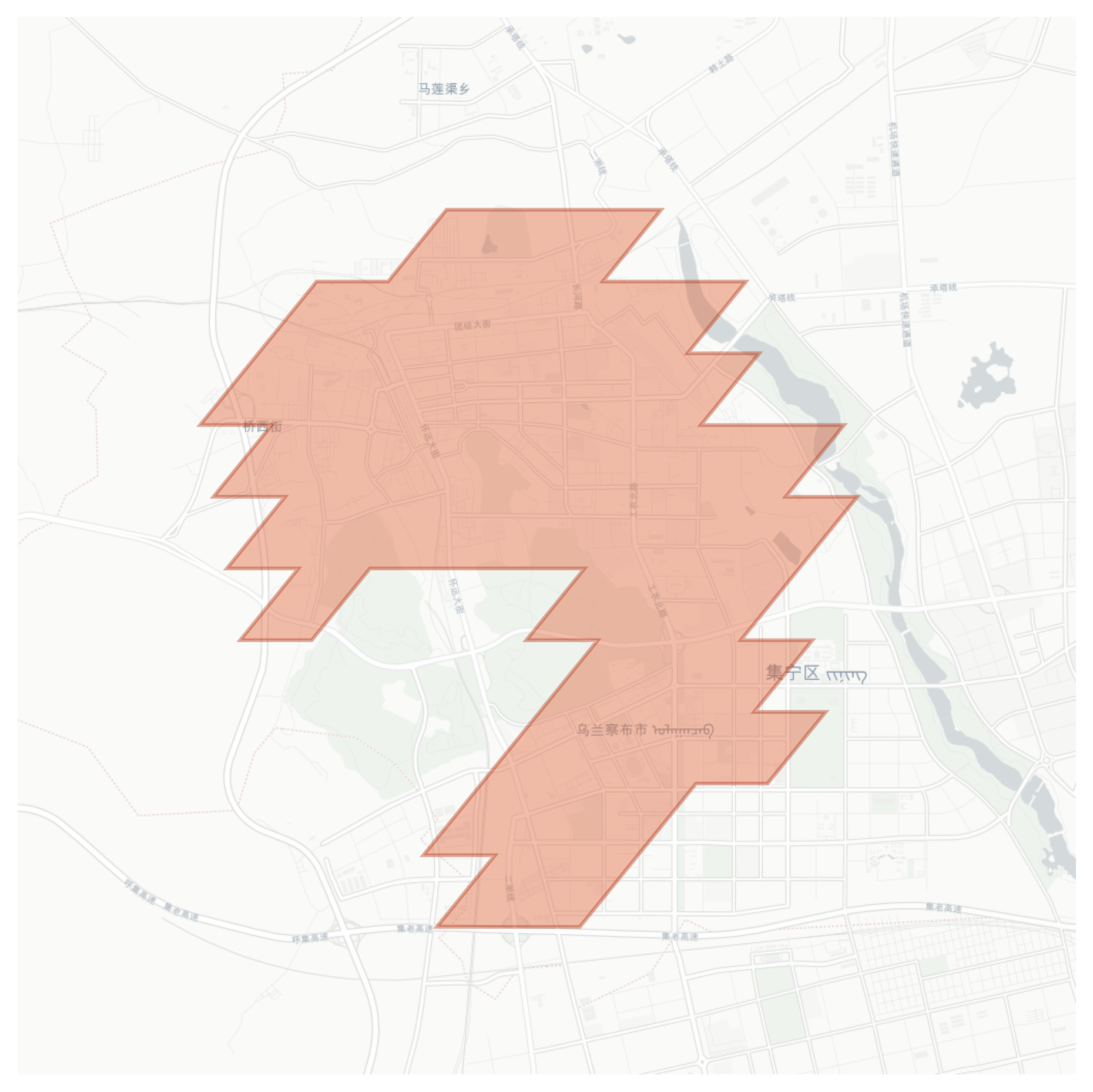 Ulanqab geographic map