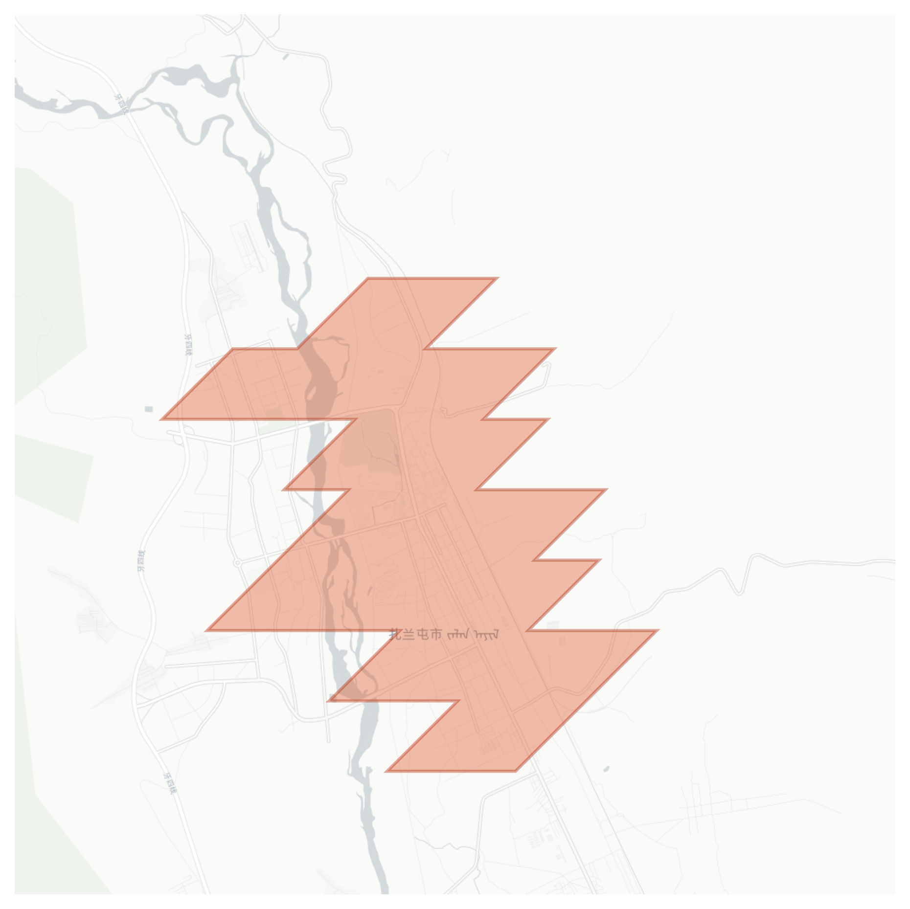 Zalantun geographic map