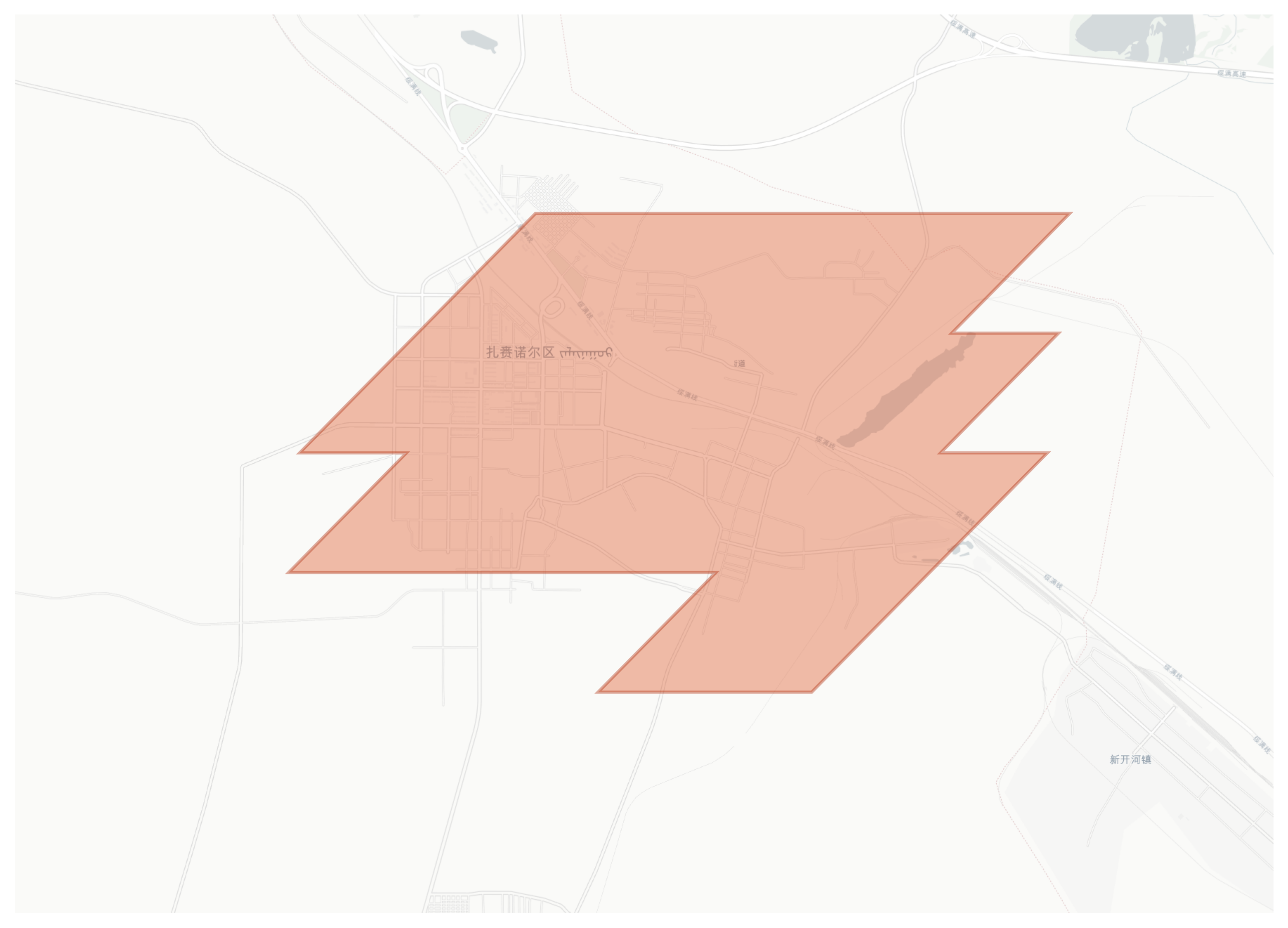 Zhalainuo'er geographic map