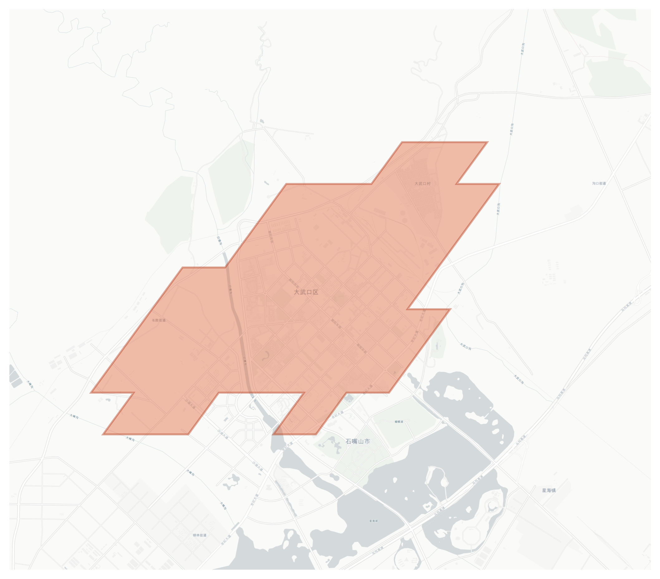 大武口村 geographic map