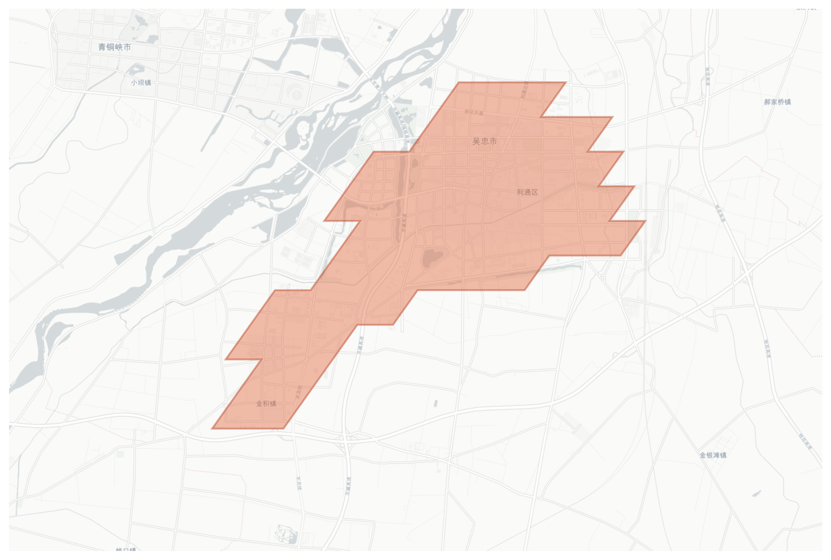Wuzhong geographic map