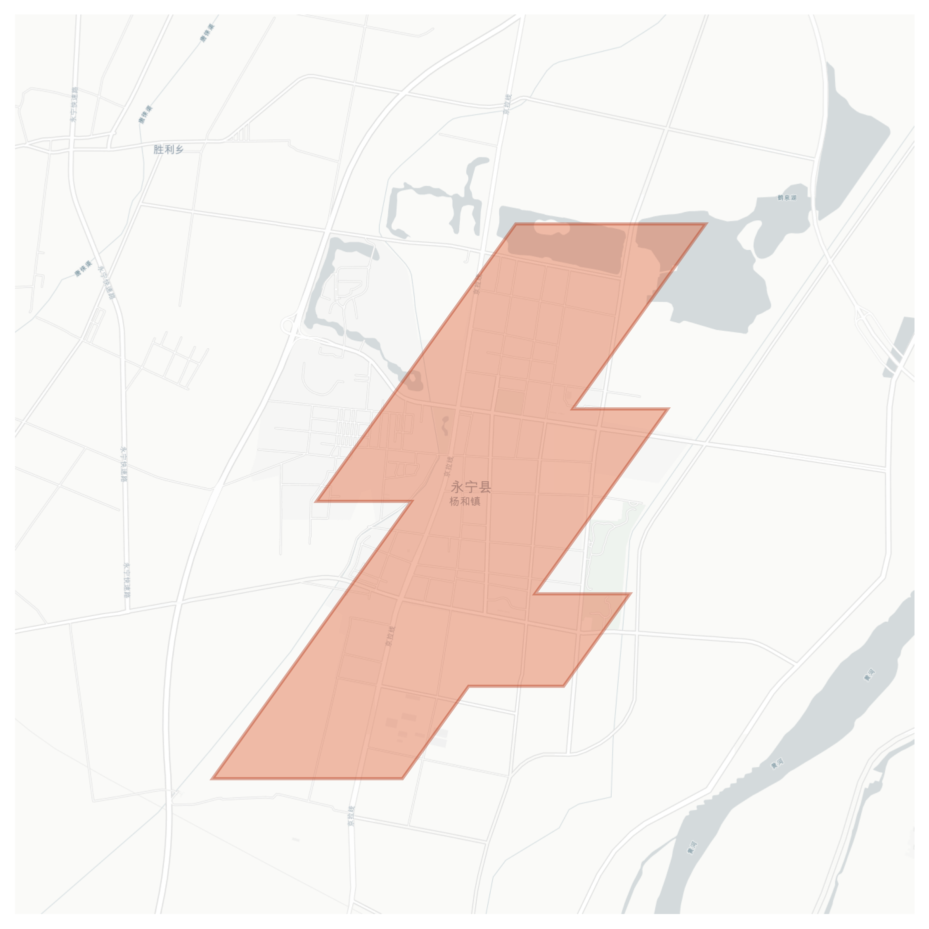 Yongning geographic map