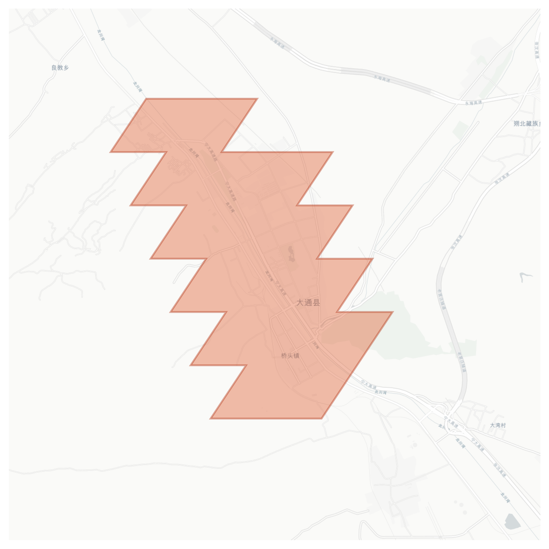 Datong geographic map