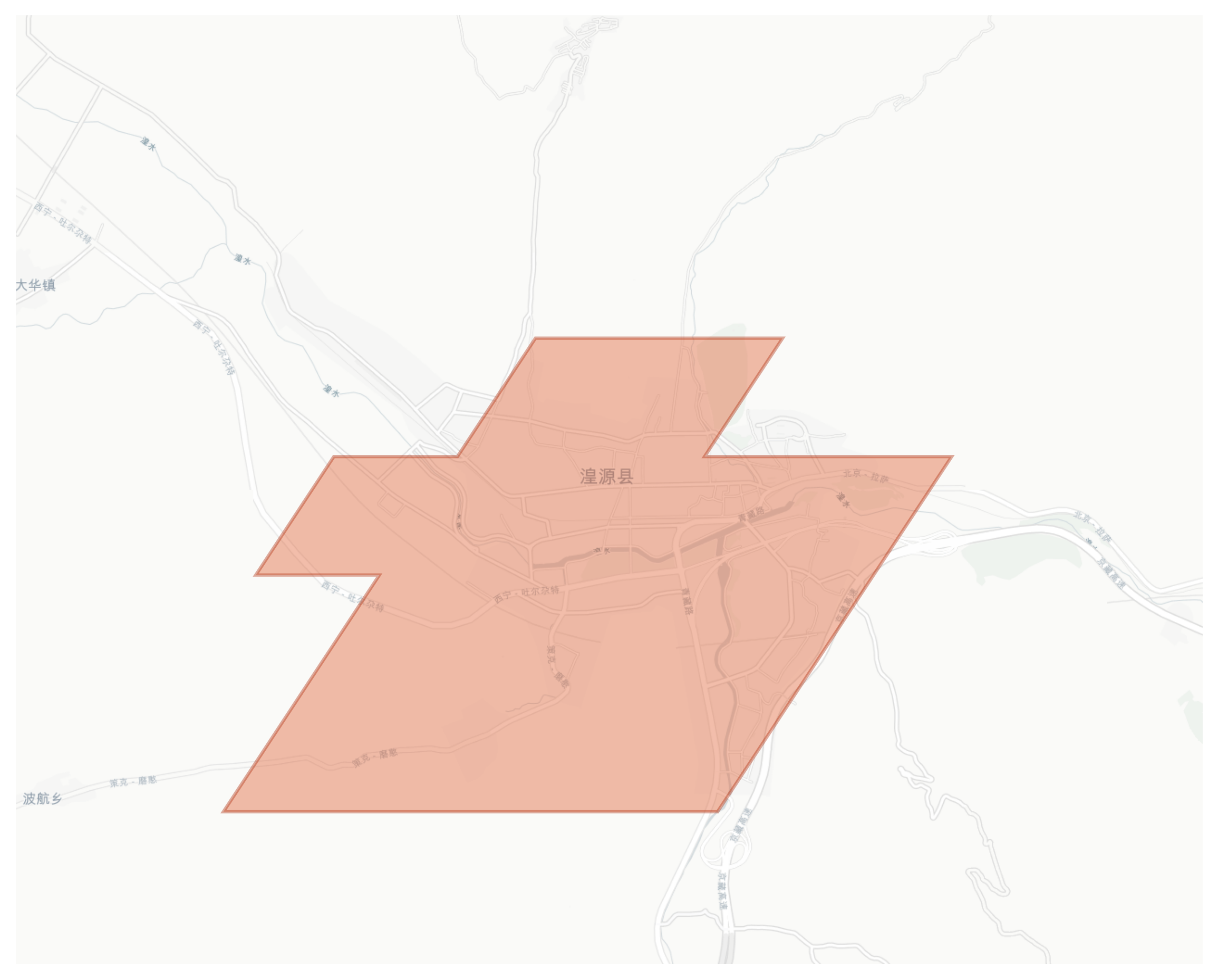 Huangyuan geographic map