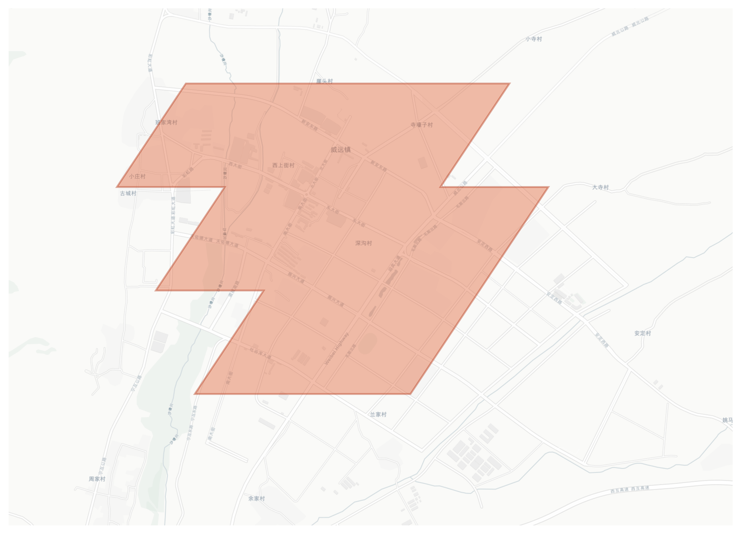 Huzhu geographic map