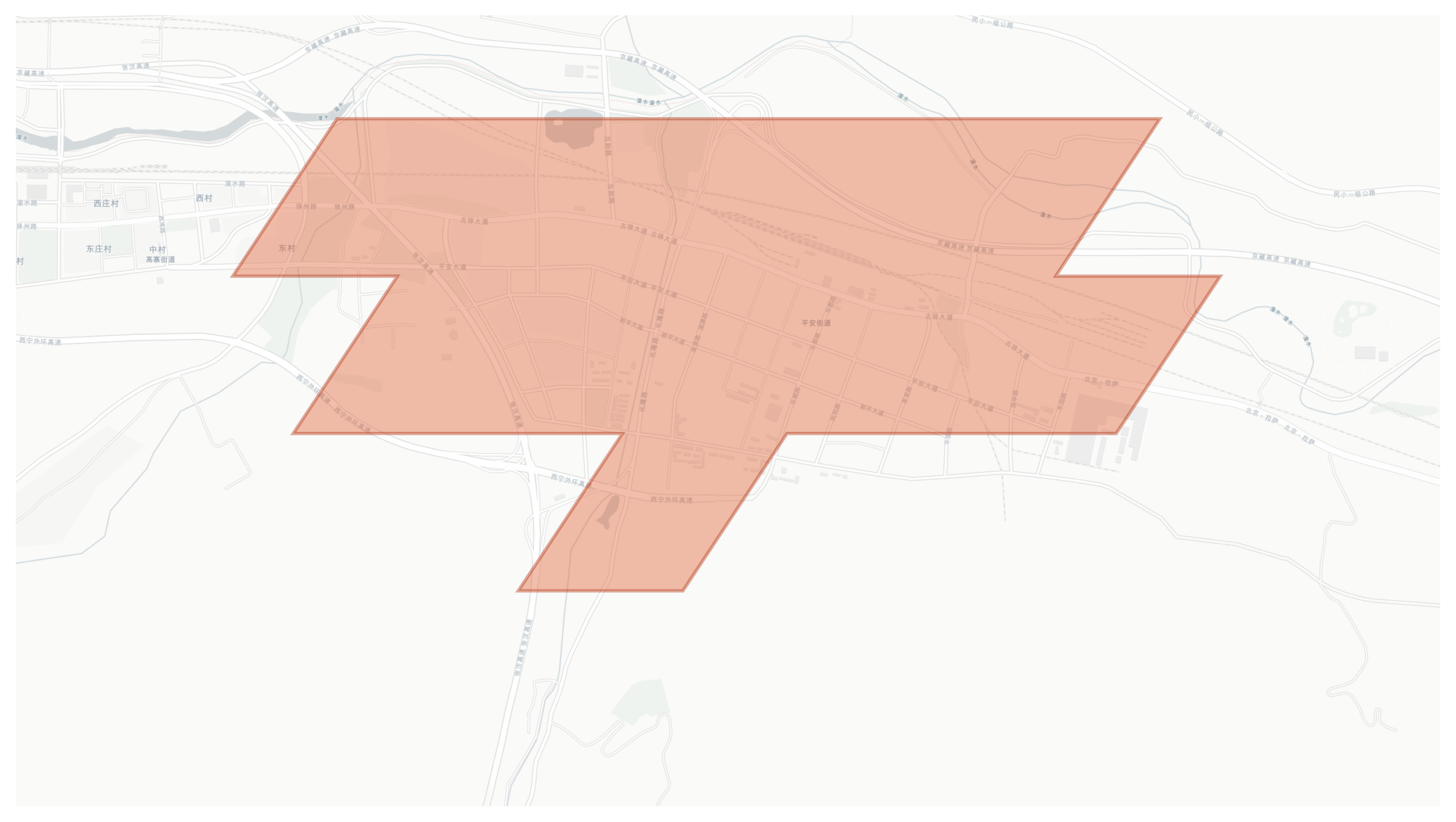 Ping'an geographic map