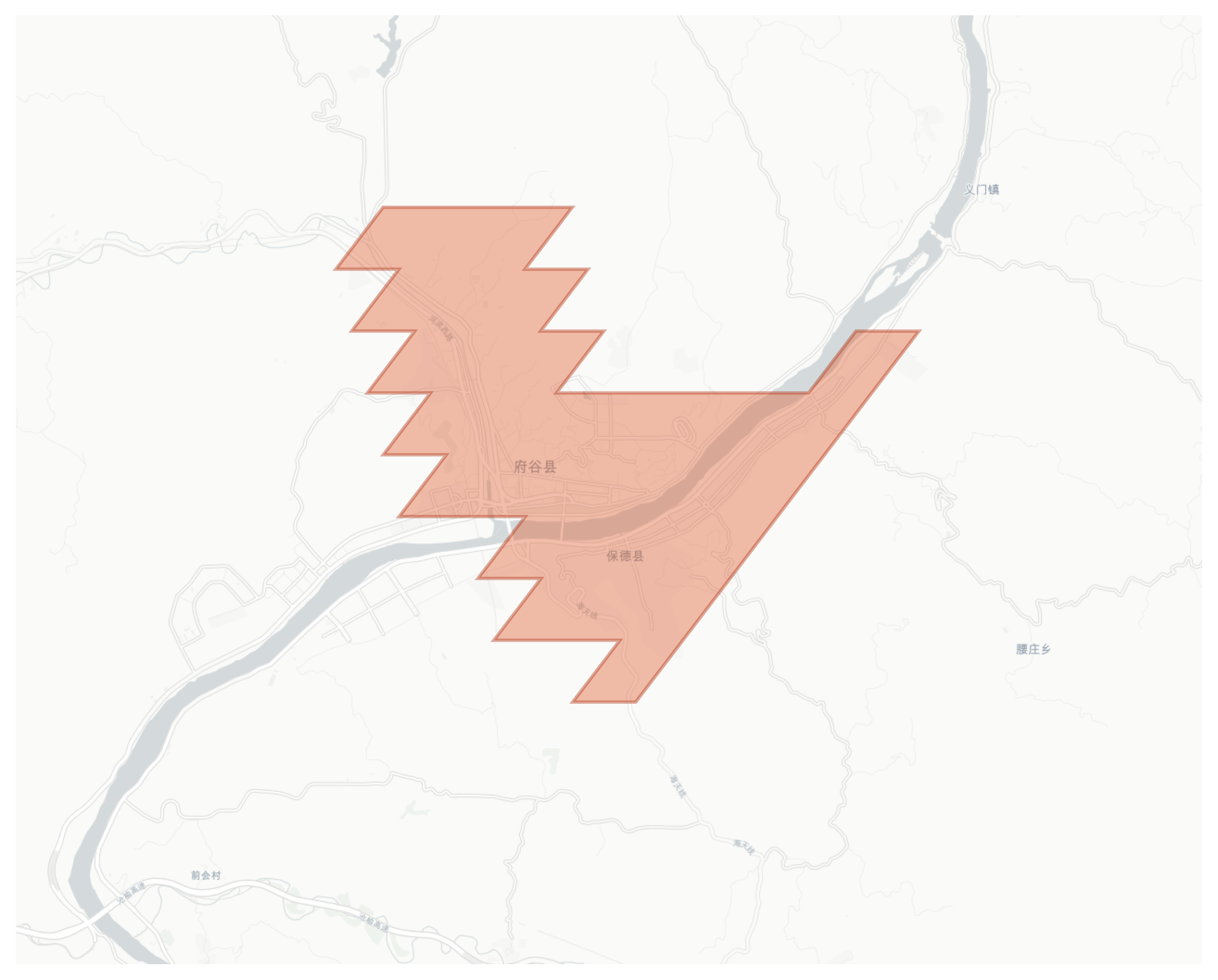 Baode geographic map