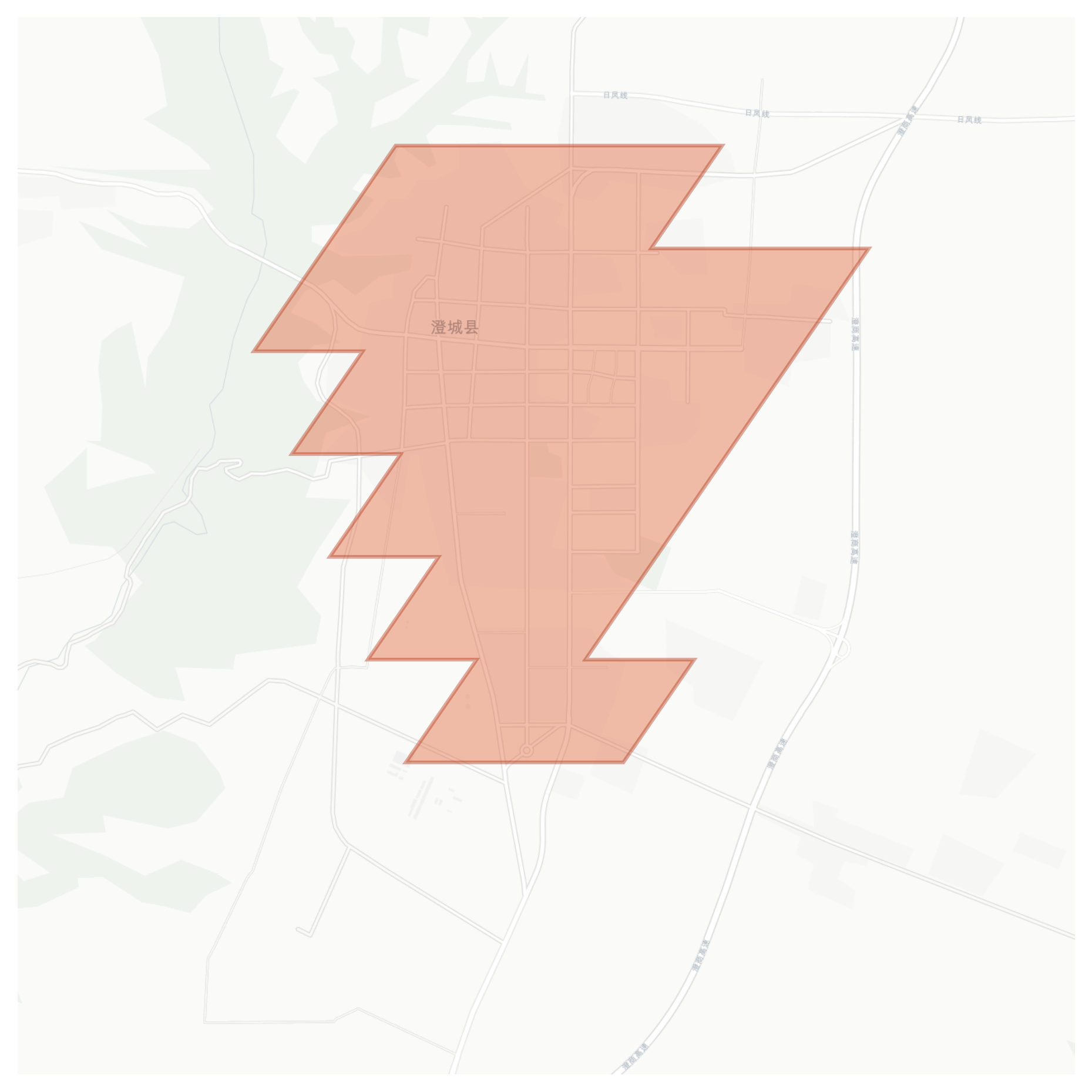 Chengcheng geographic map