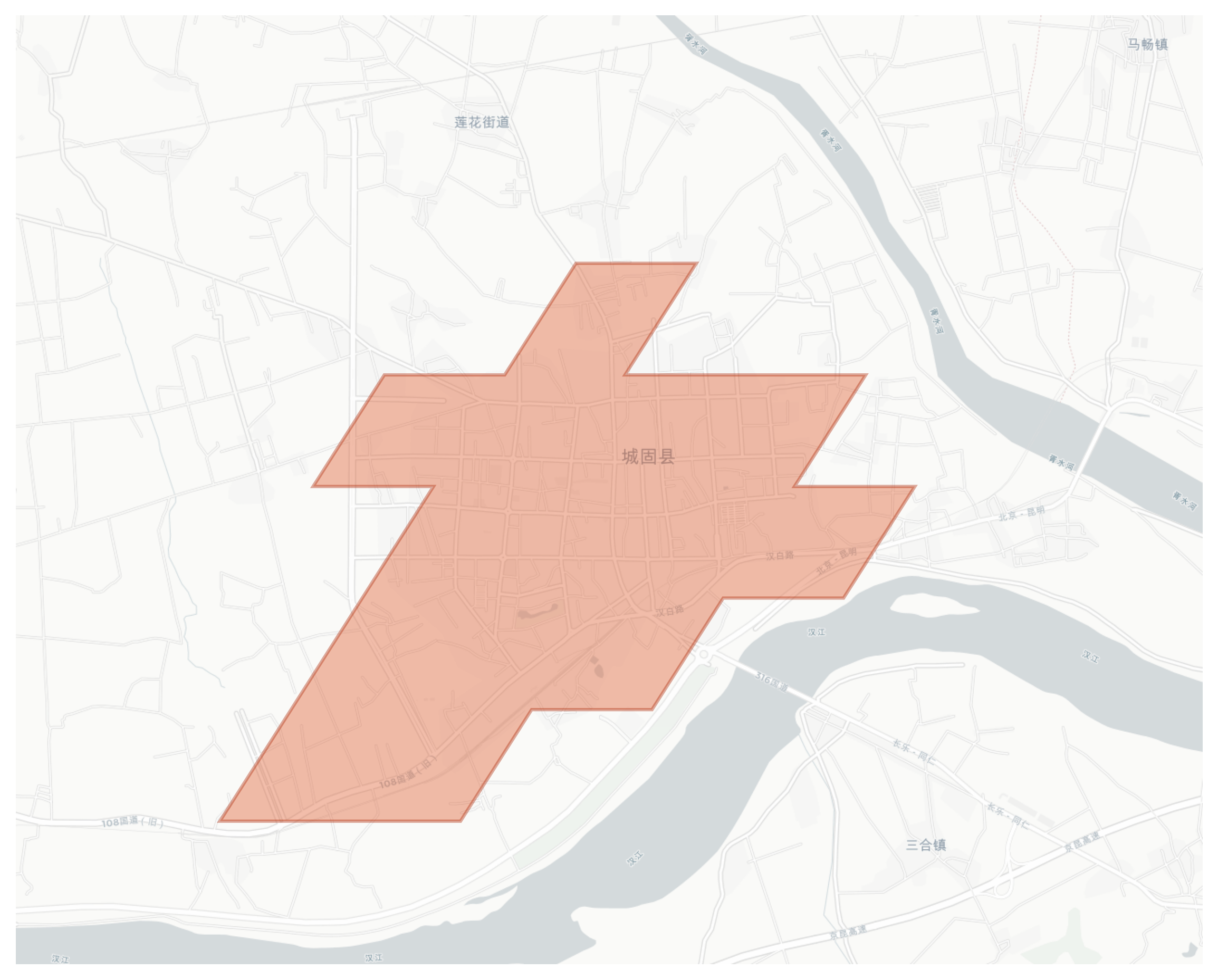 Chenggu geographic map