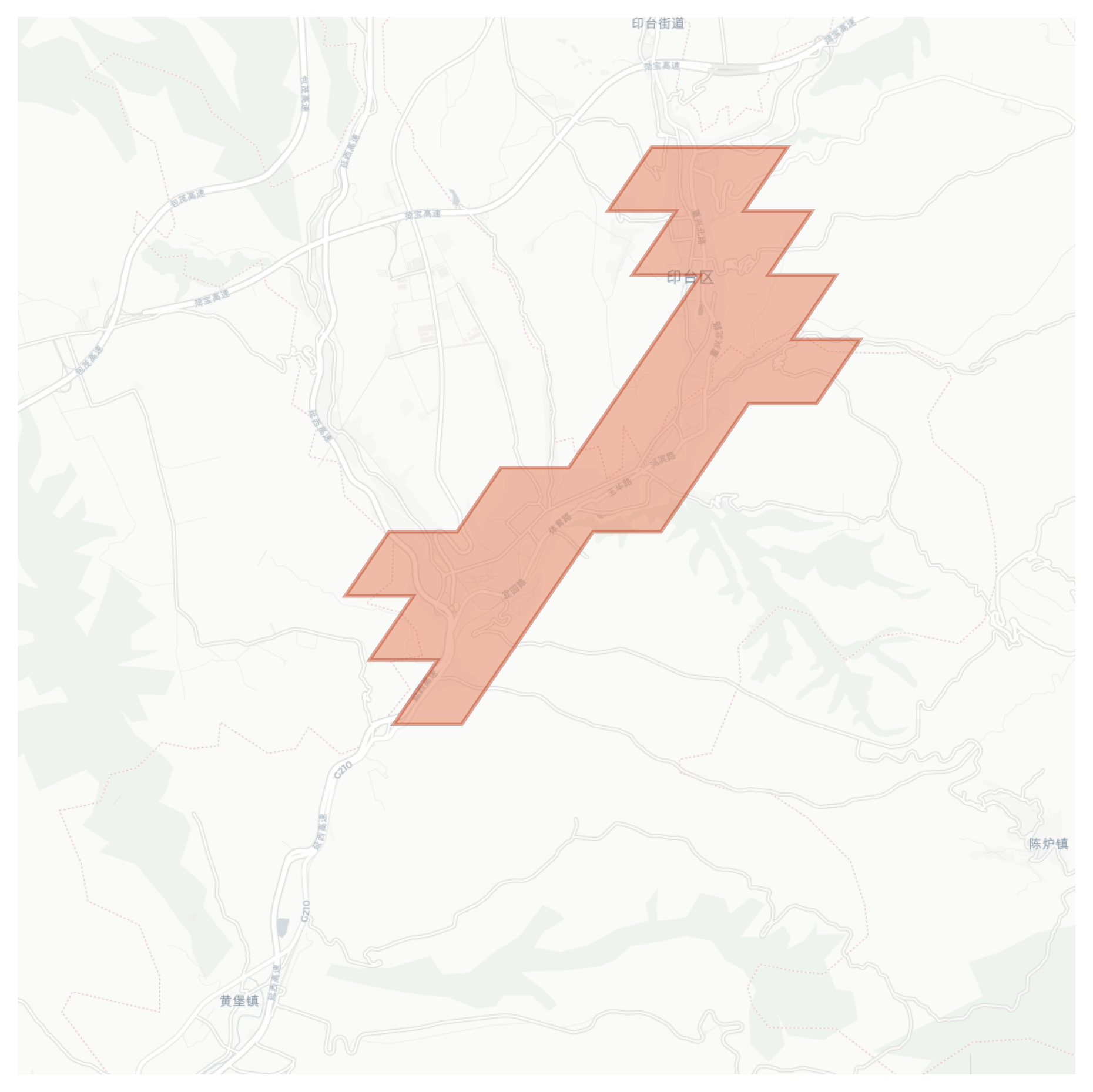 Chengguan geographic map