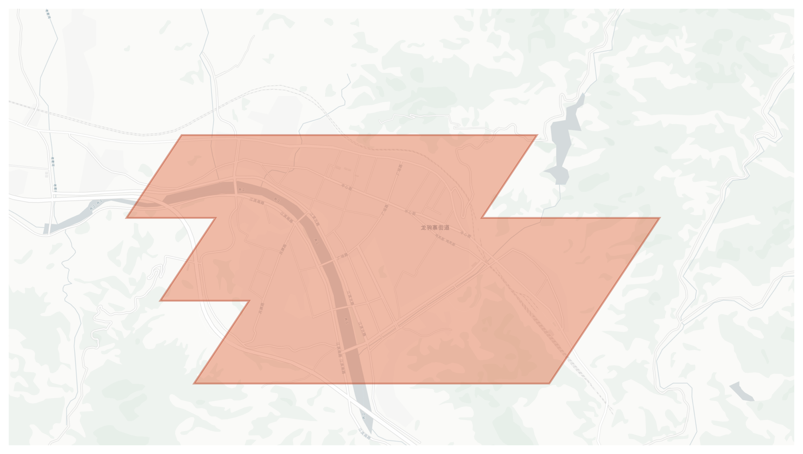 Danfeng geographic map