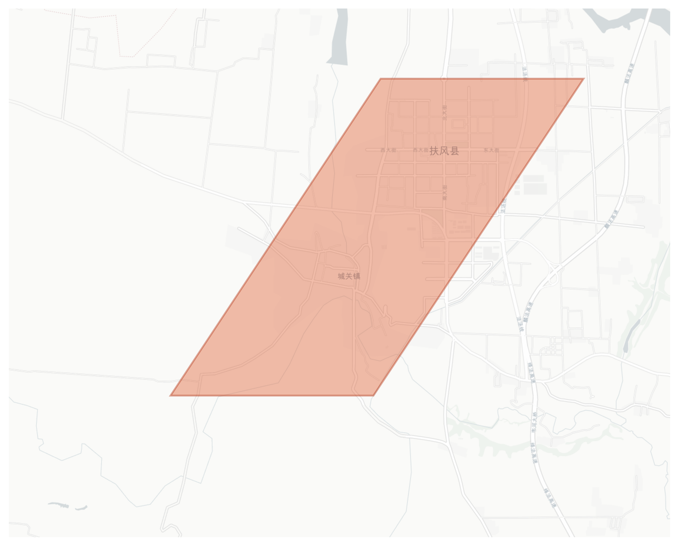 Fufeng geographic map