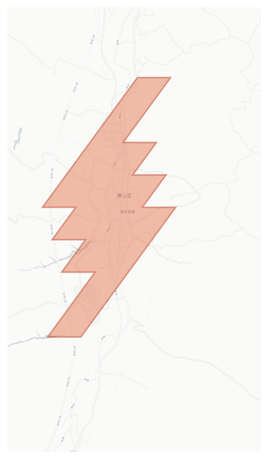 Hengshan geographic map