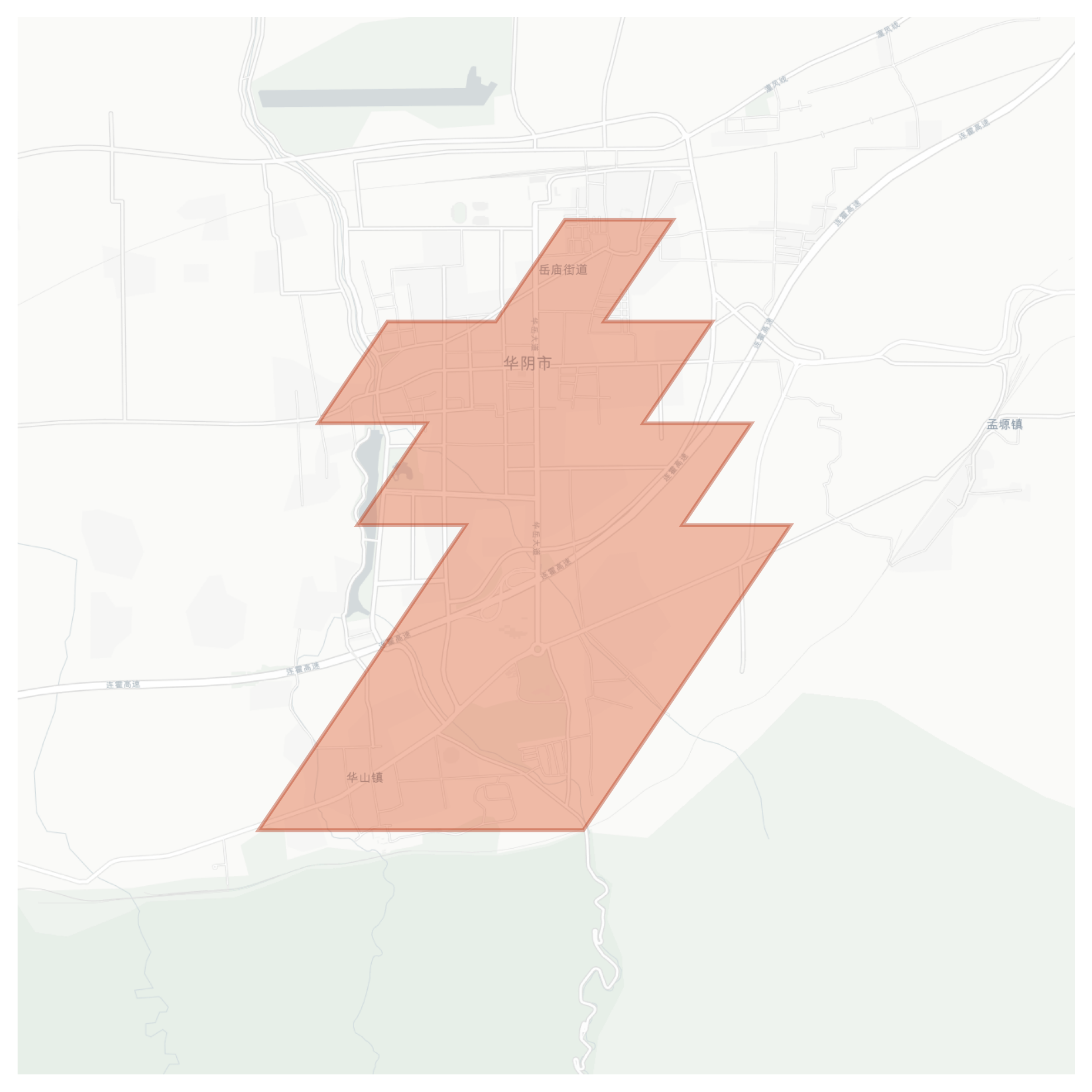 Huayin geographic map