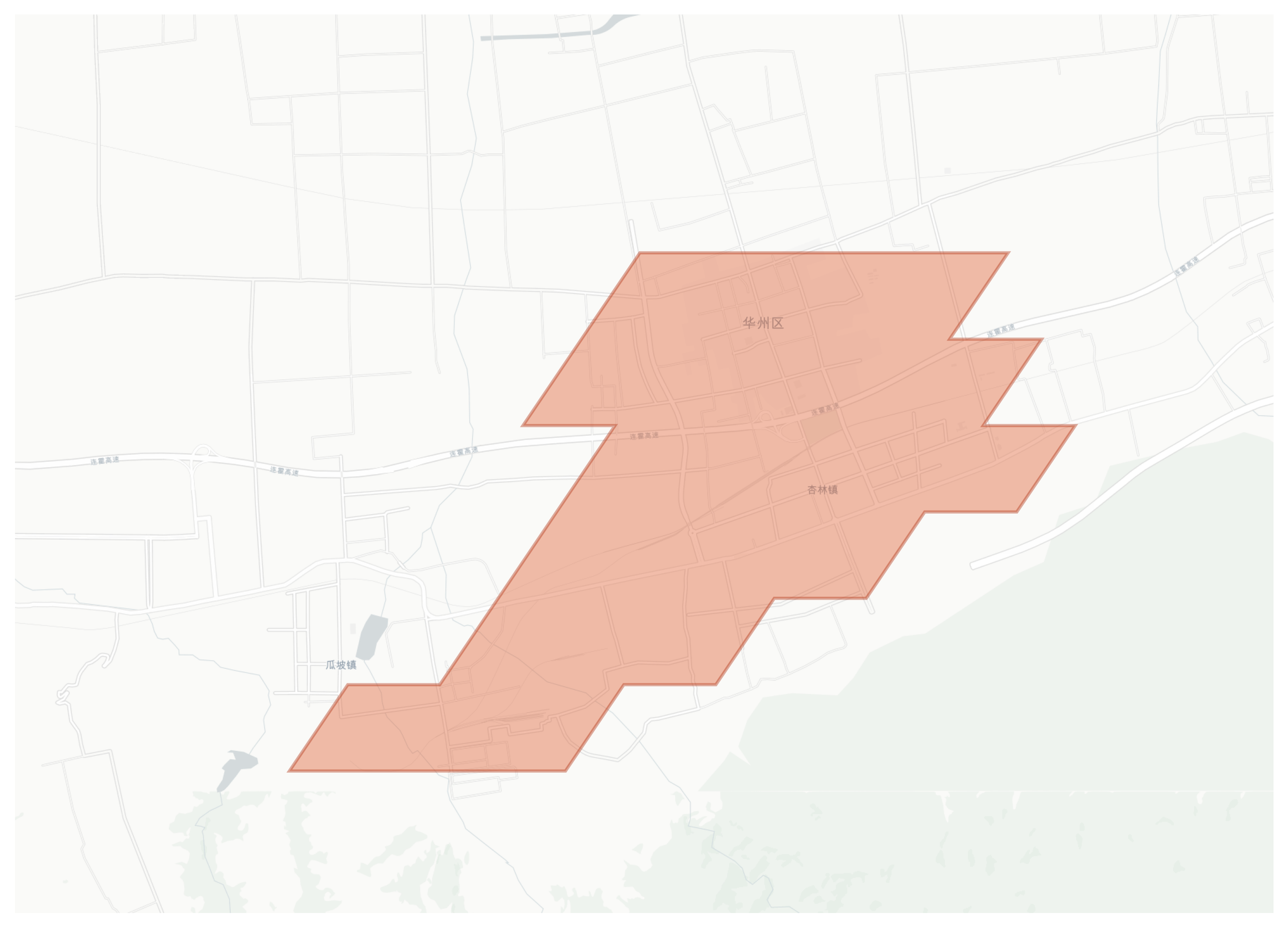 Huazhou geographic map