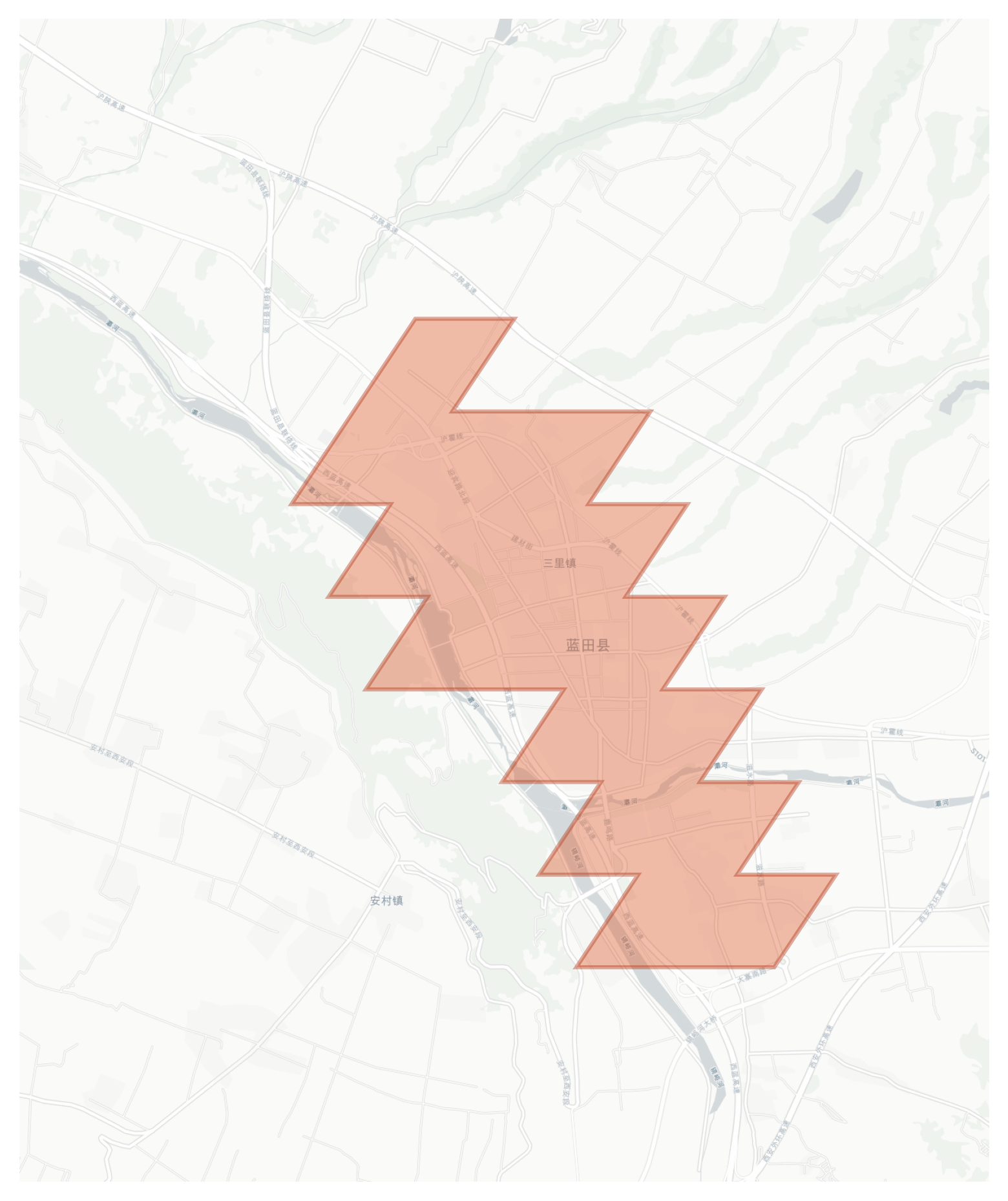 Lantian geographic map