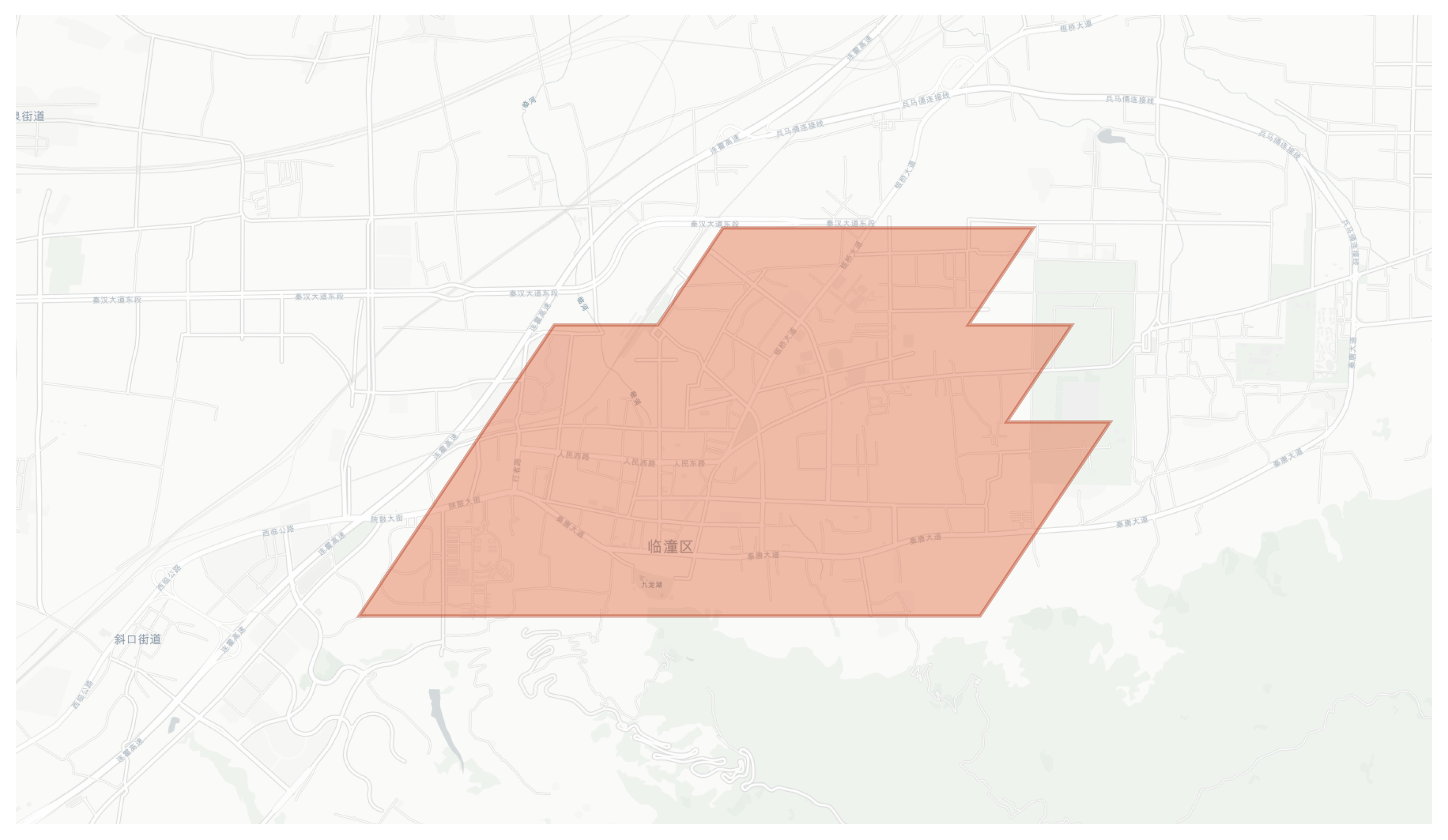 Lintong geographic map