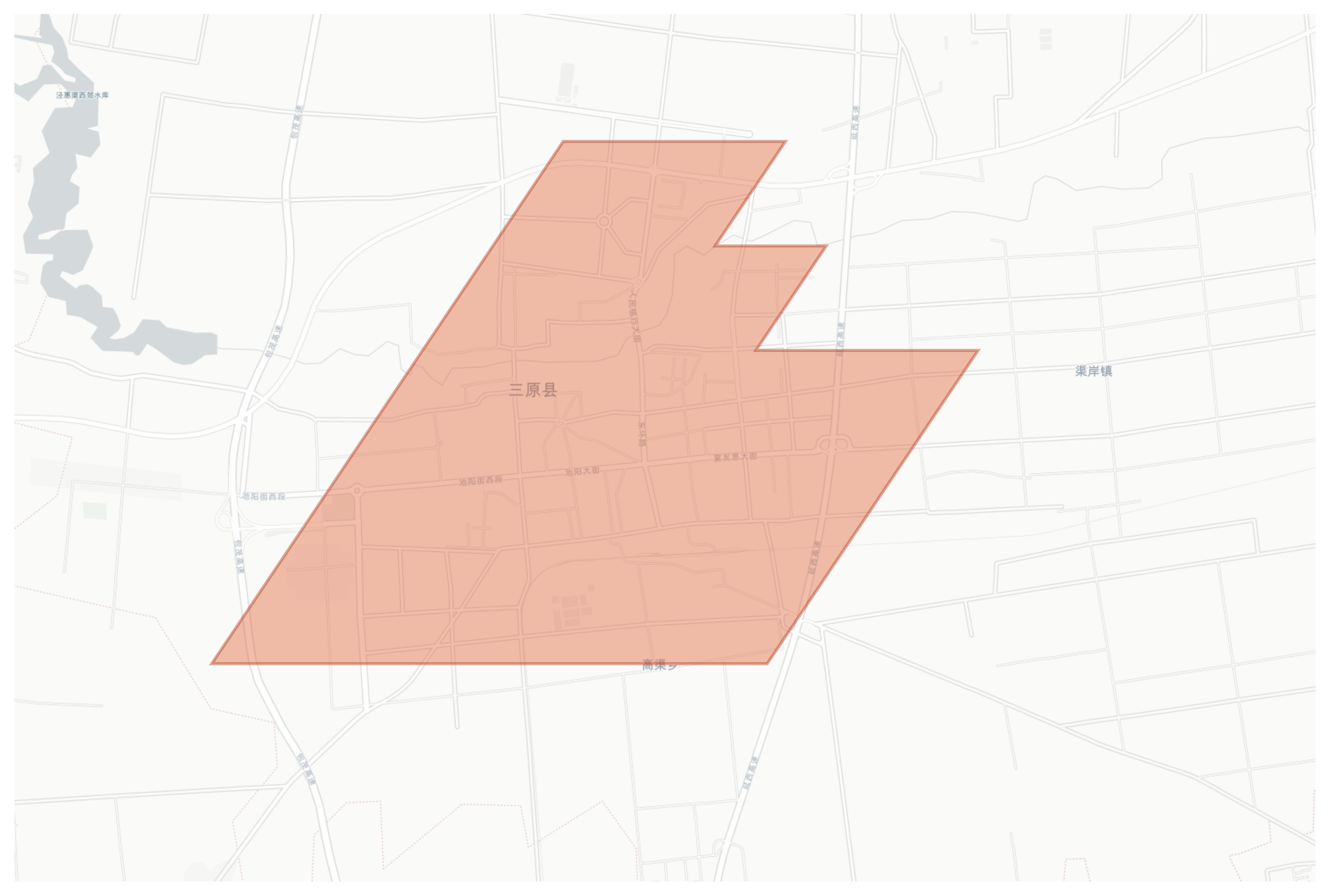 Sanyuan geographic map