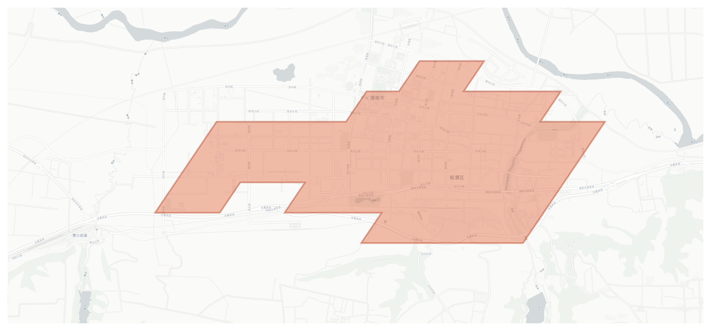 Weinan geographic map