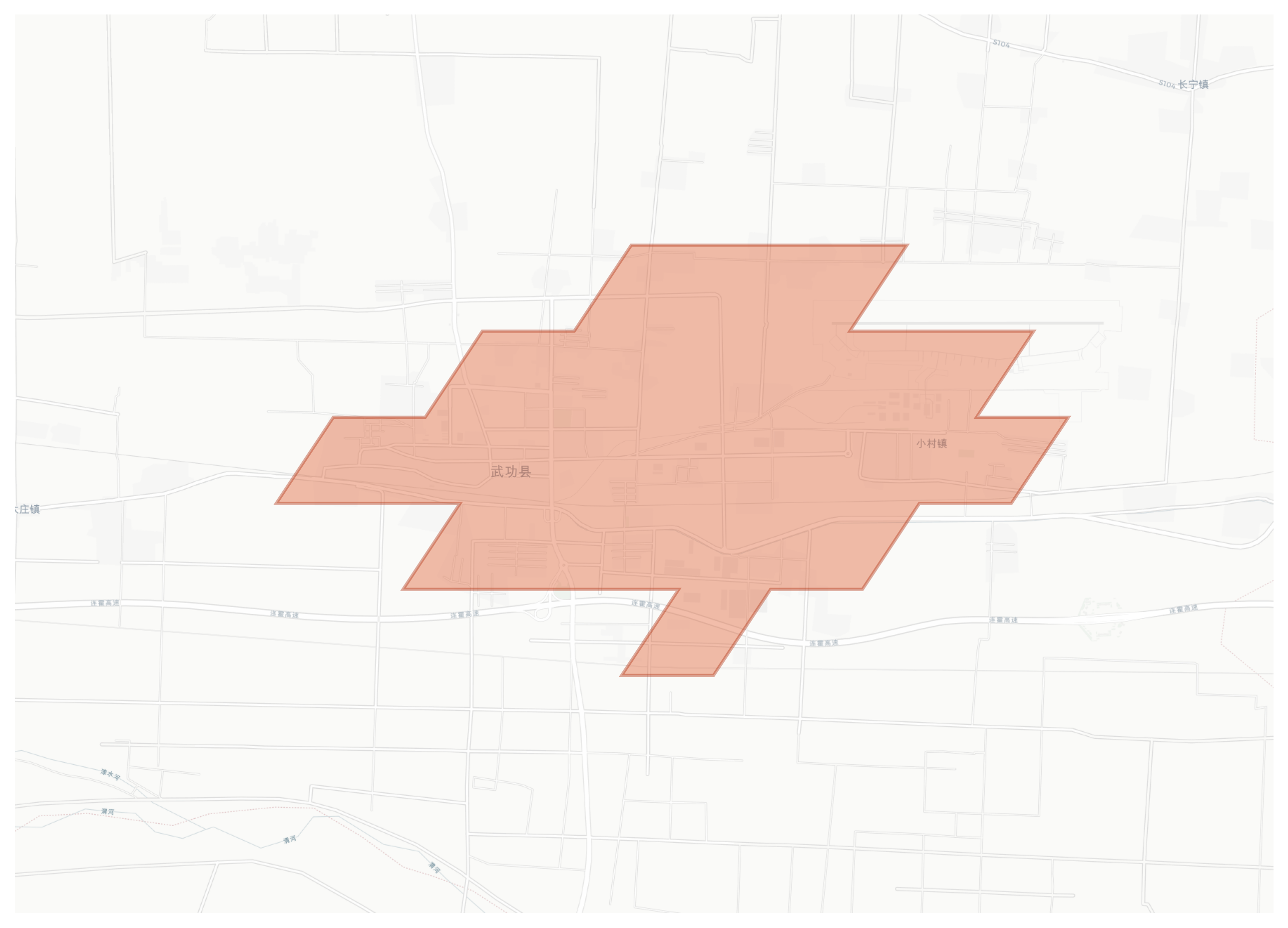 Wugong geographic map