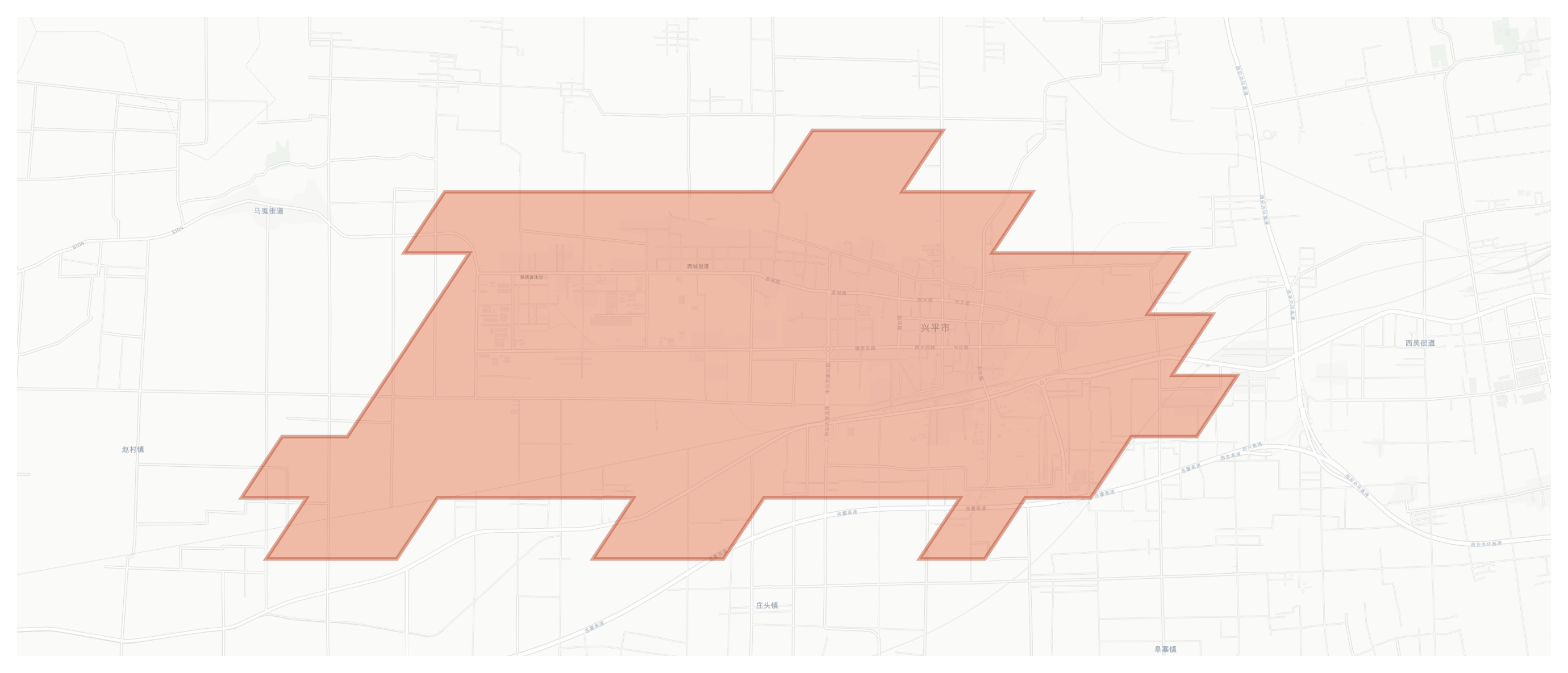 Xingping geographic map