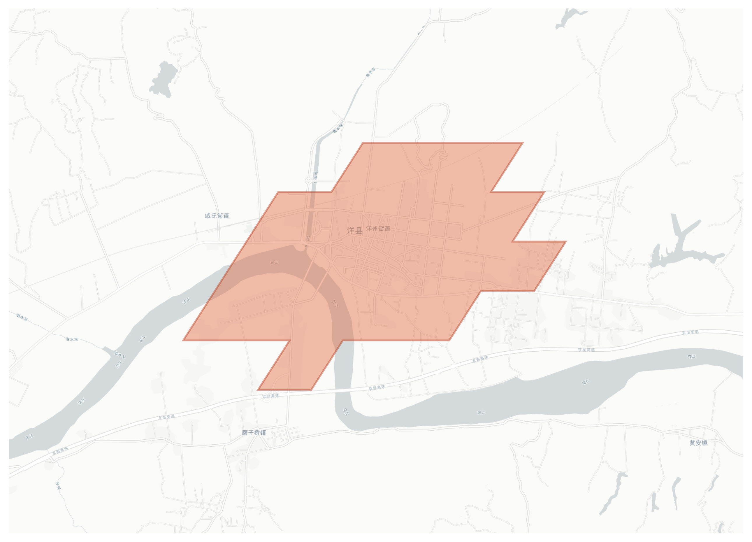 Yangxian geographic map