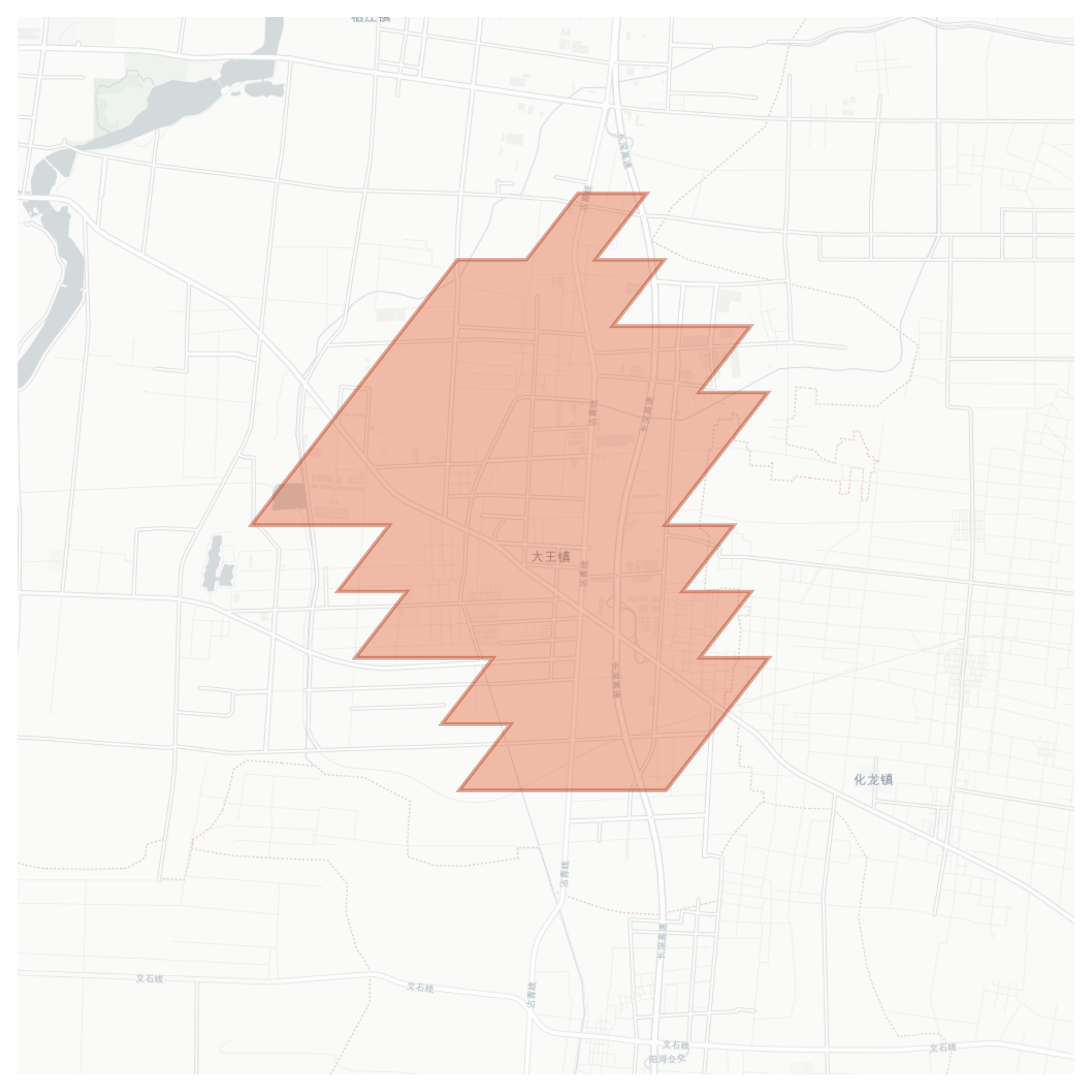 Dawang geographic map