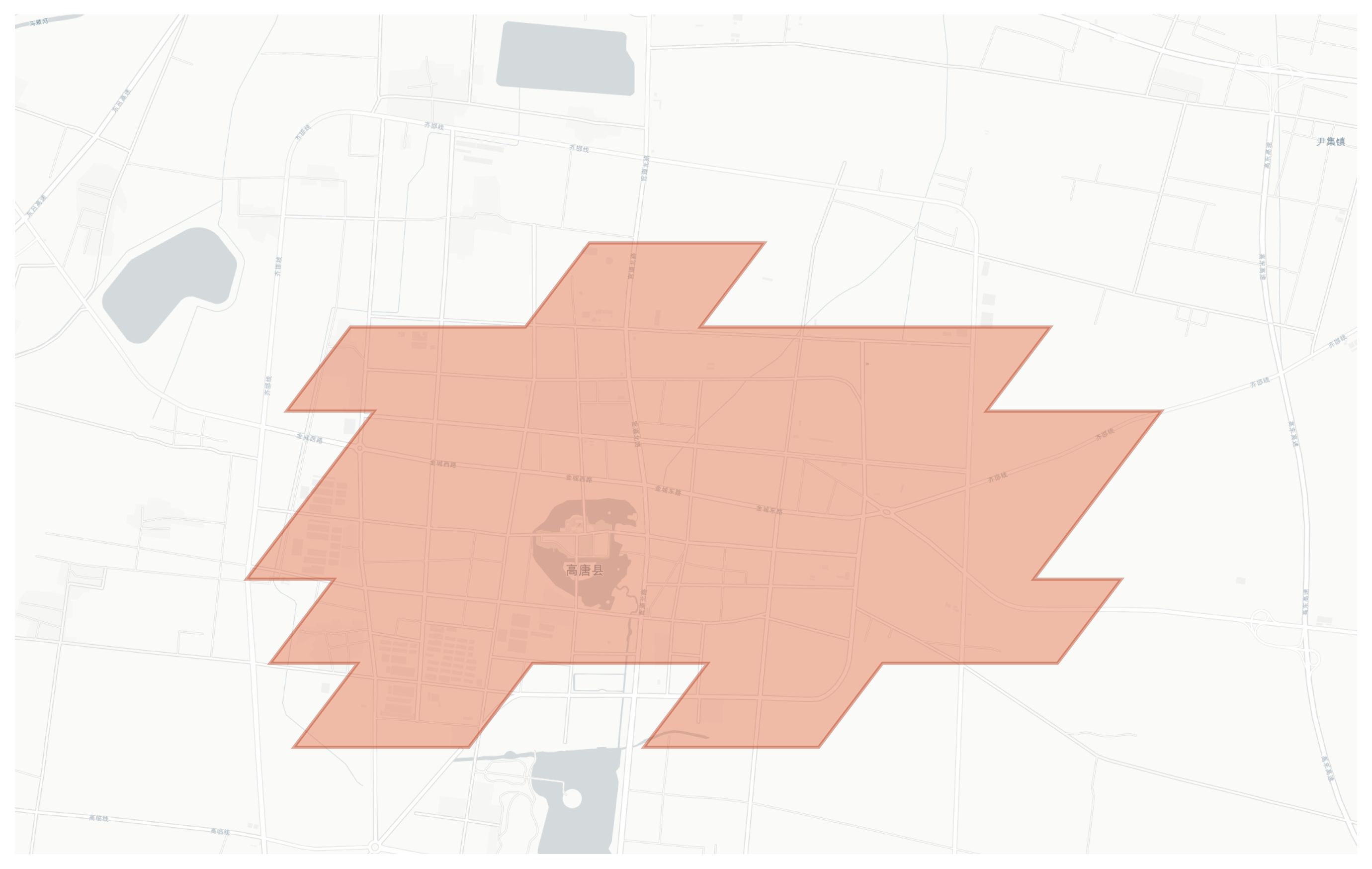 Gaotang geographic map