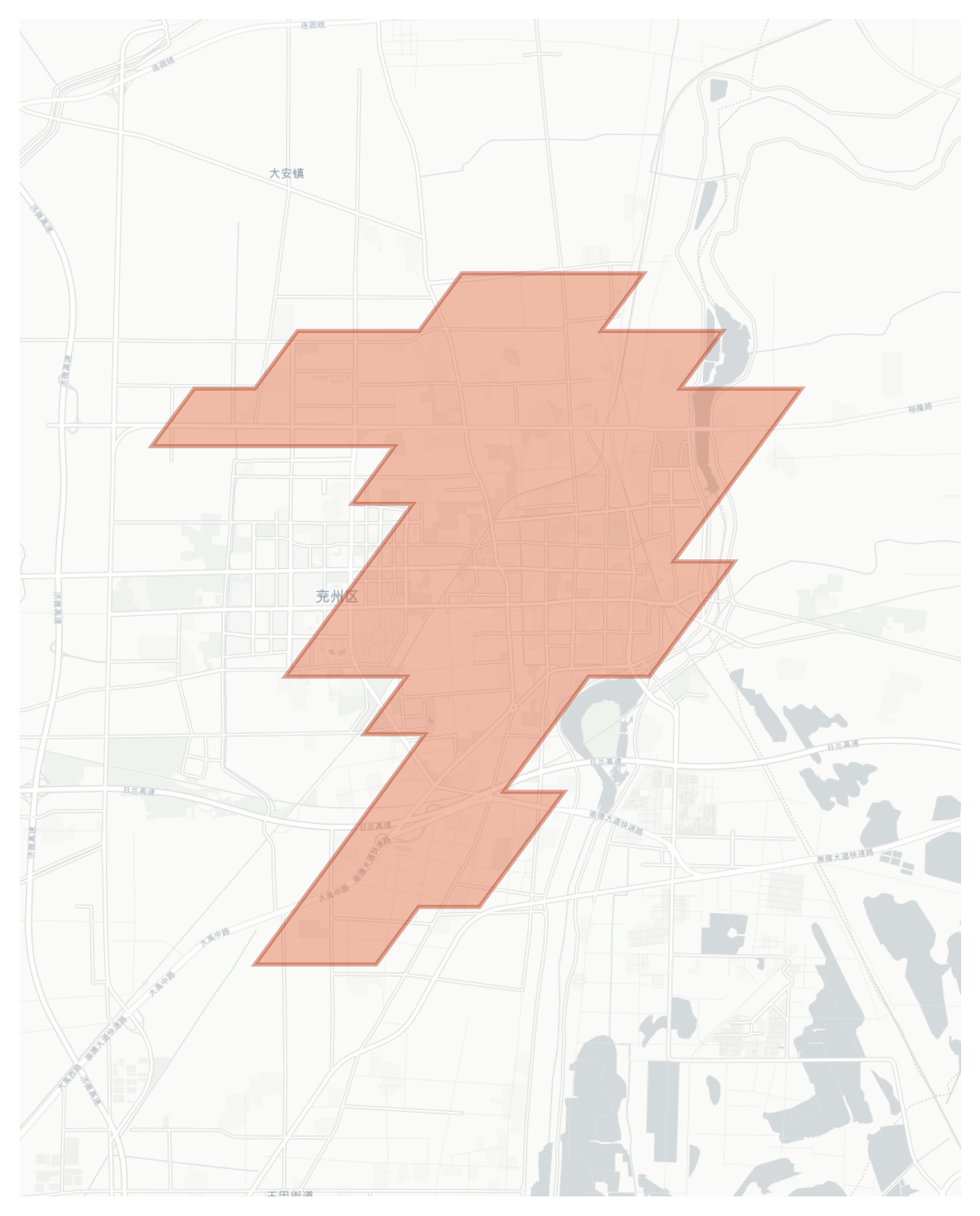 Gulou geographic map