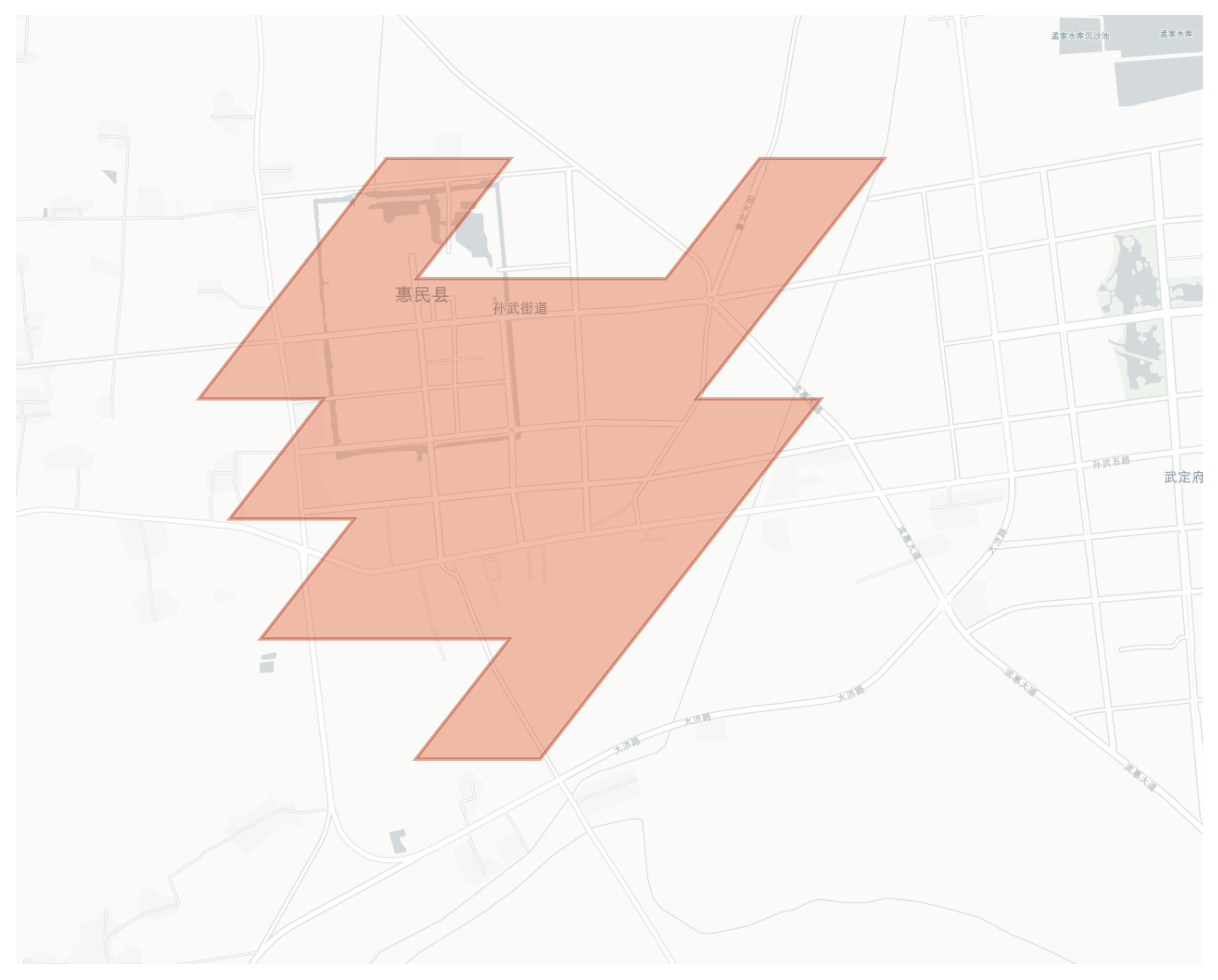 Huimin geographic map