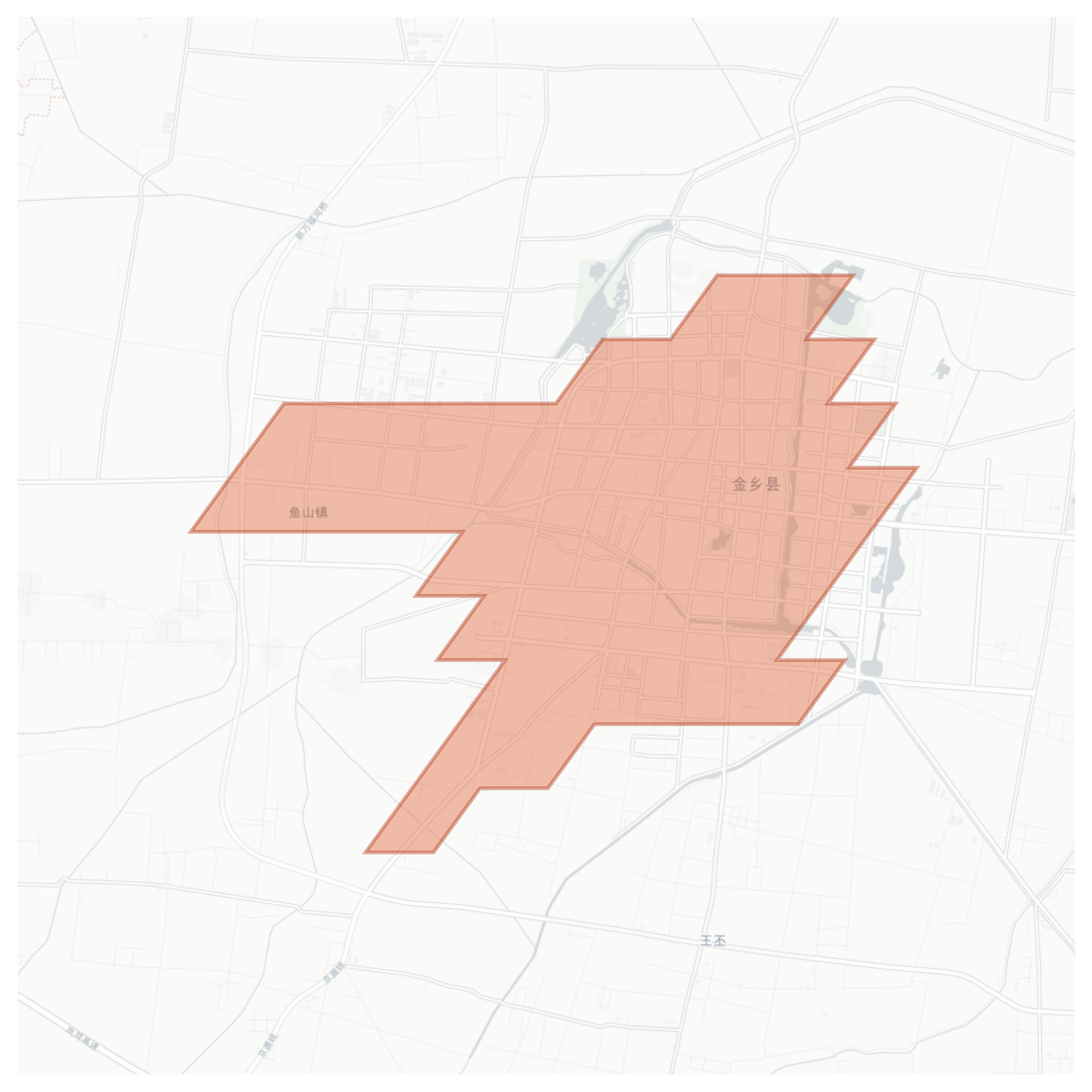 Jinxiang geographic map