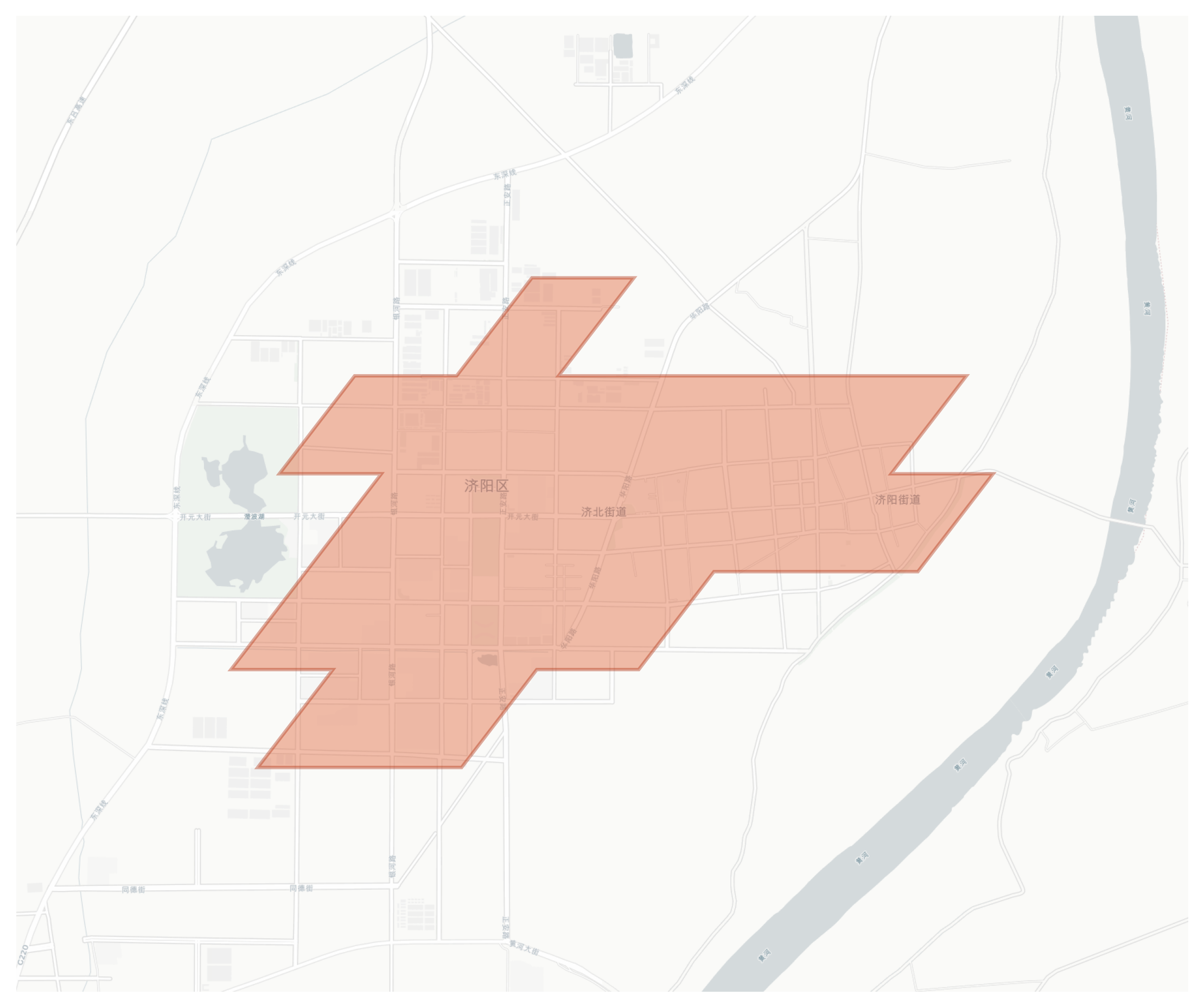 Jiyang geographic map