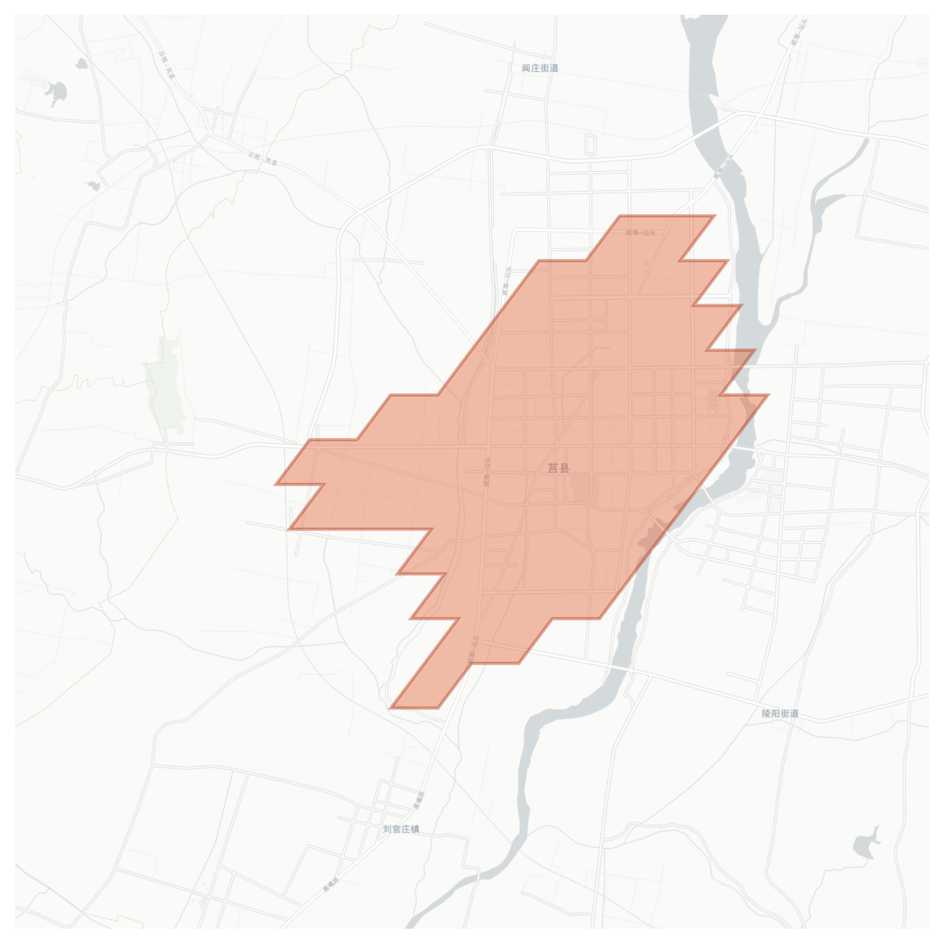 Juxian geographic map