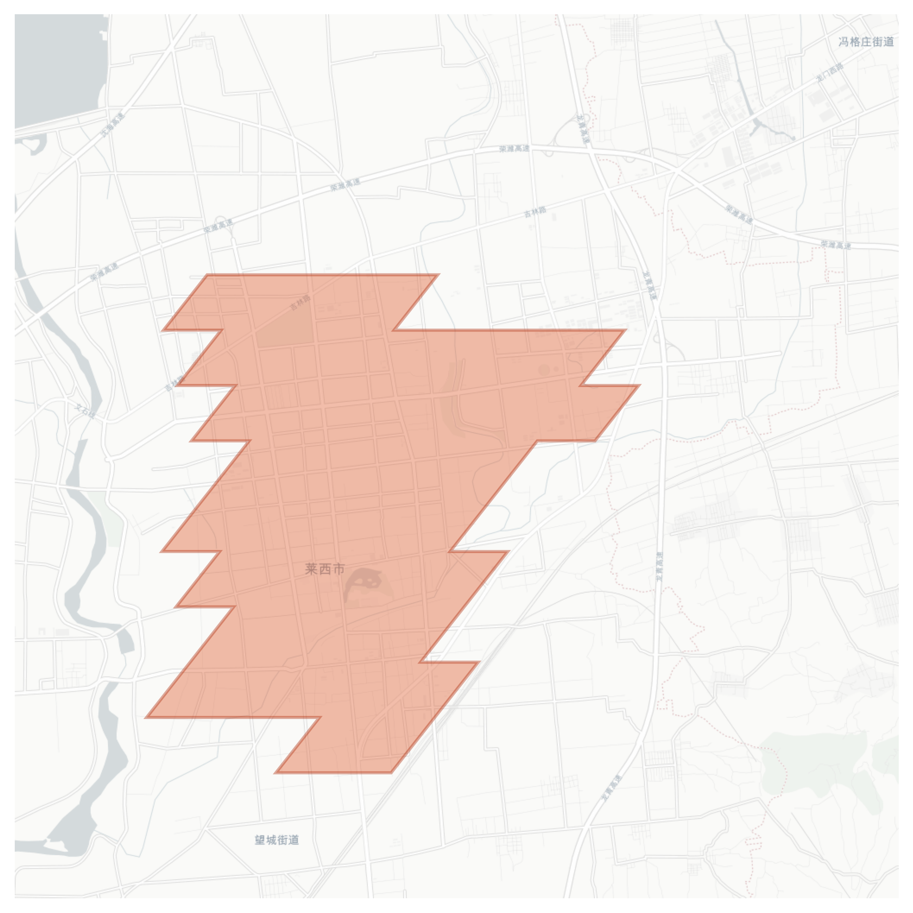 Laixi geographic map