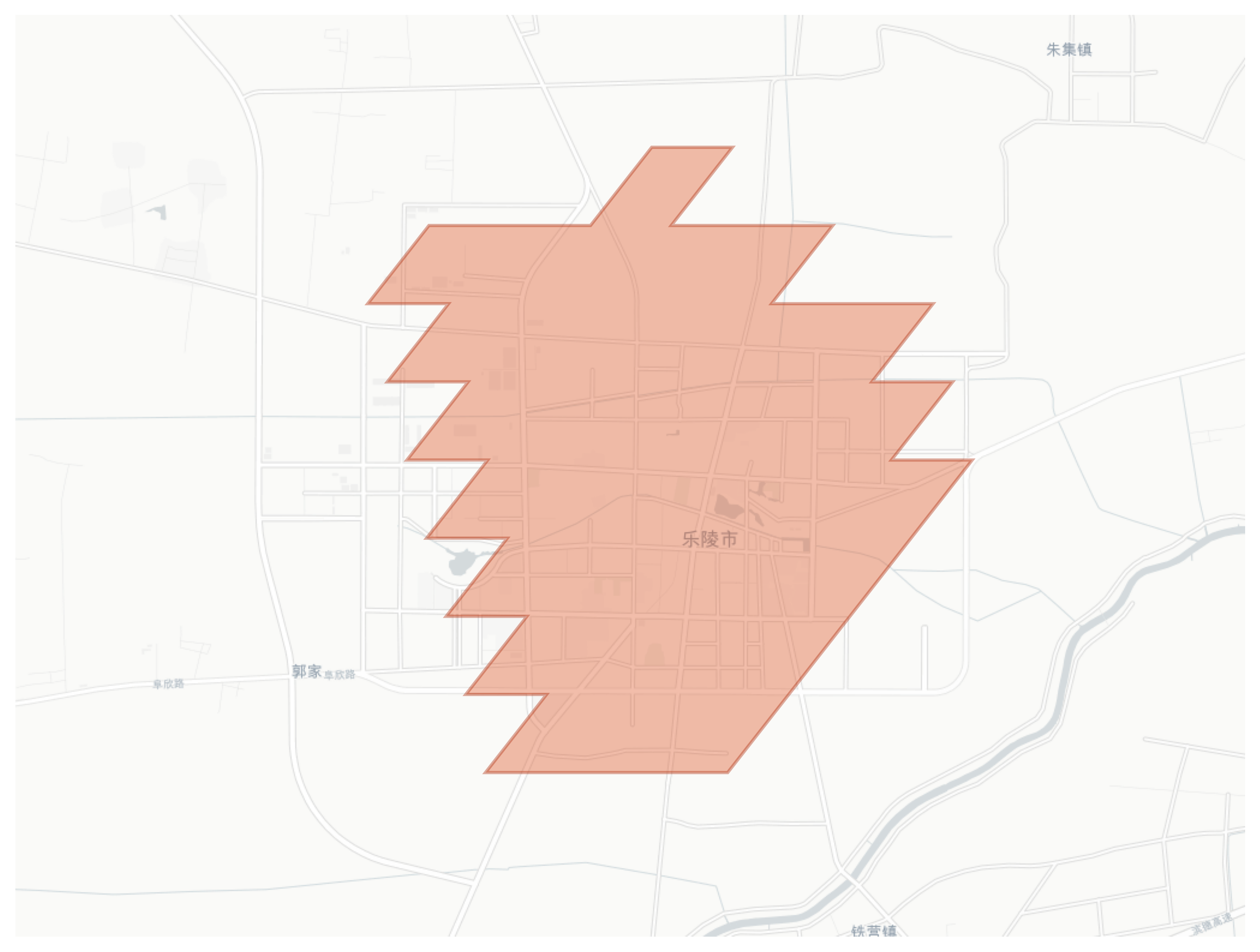 Laoling geographic map