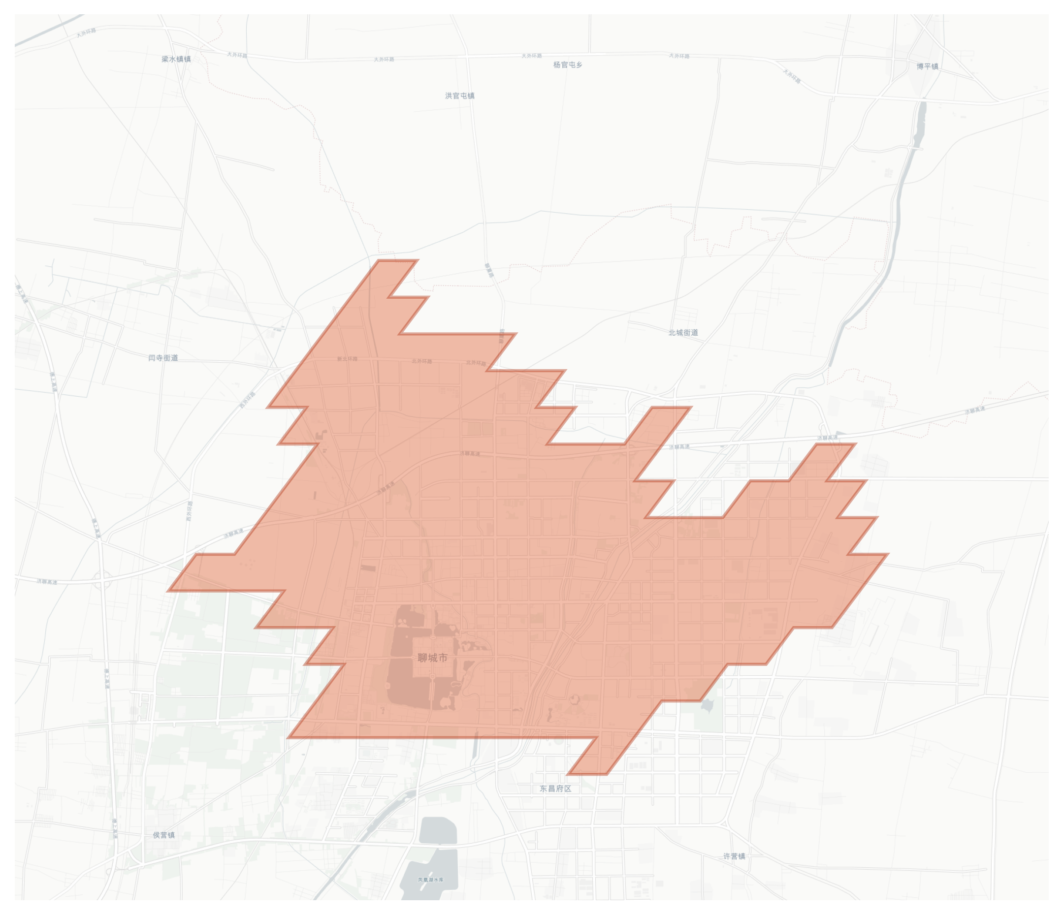 Liaocheng geographic map