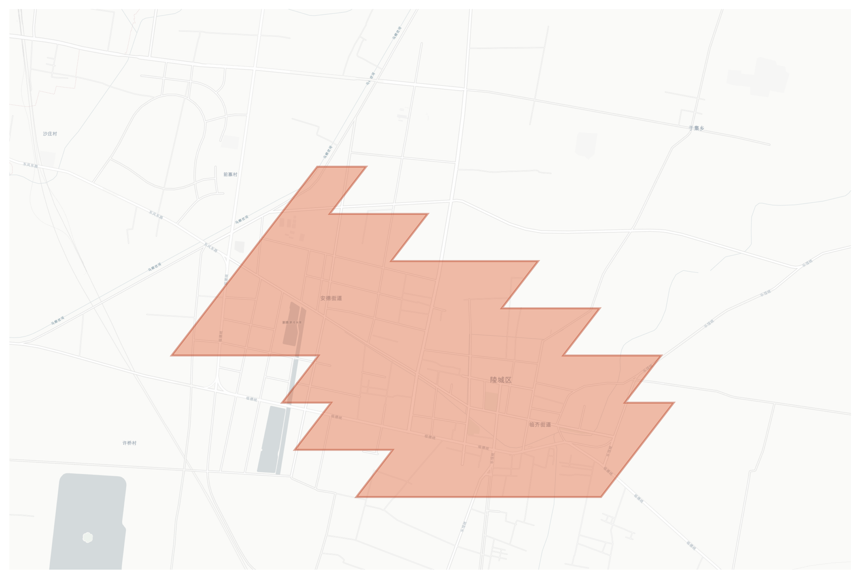 Lingcheng geographic map