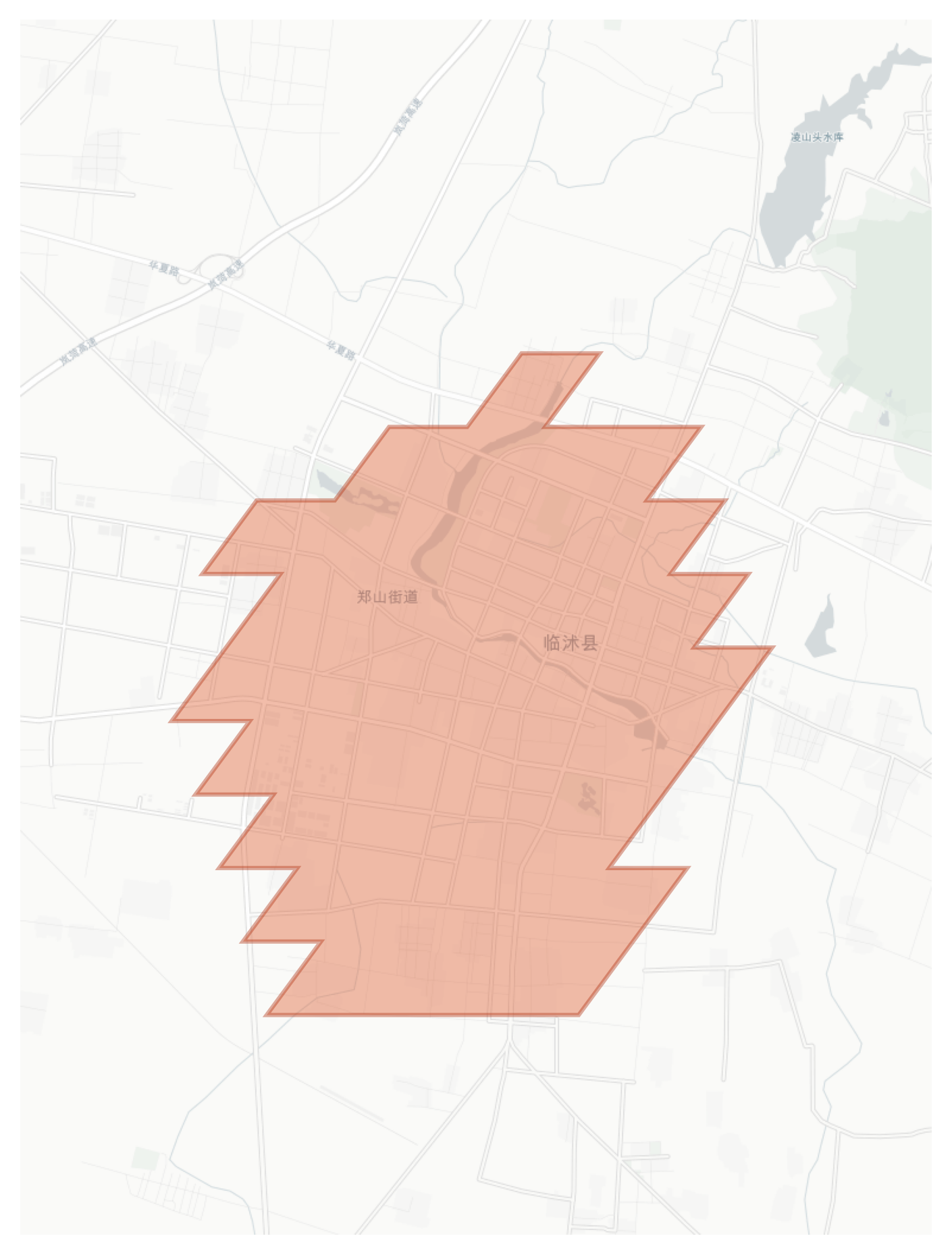 Linshu geographic map
