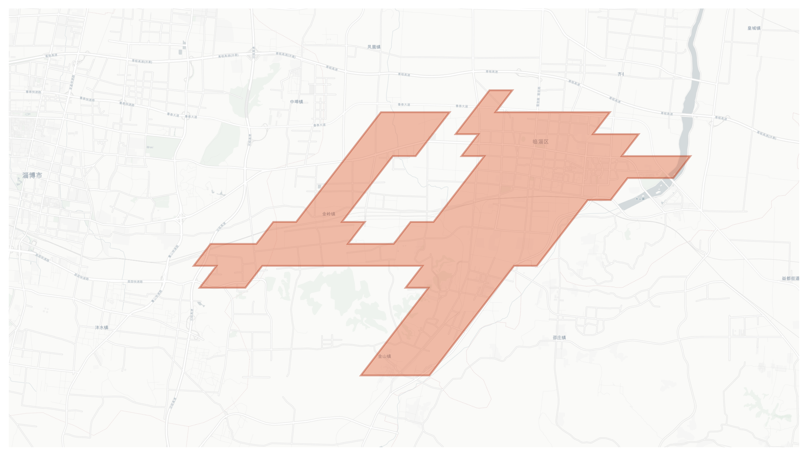 Linzi geographic map