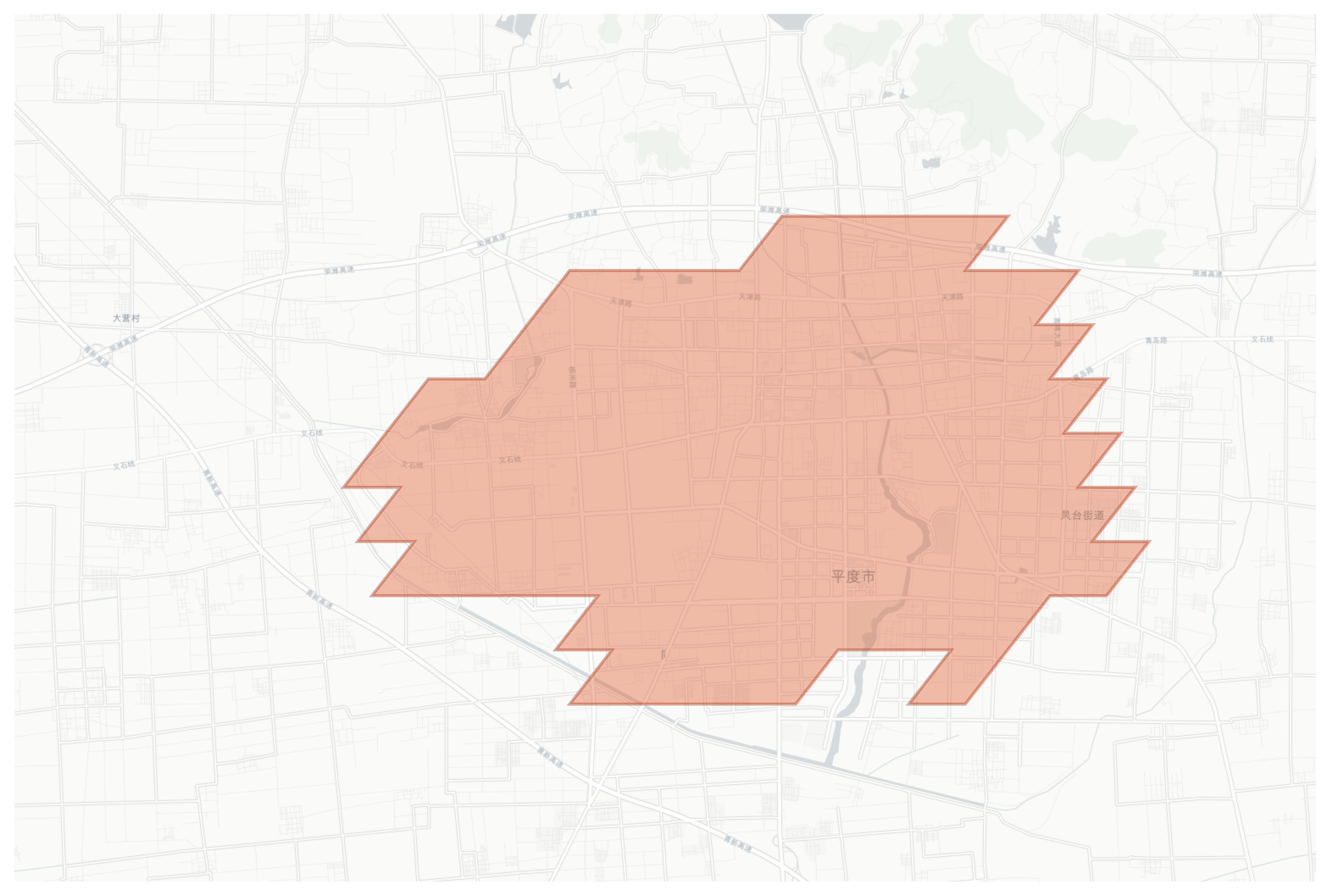 Pingdu geographic map