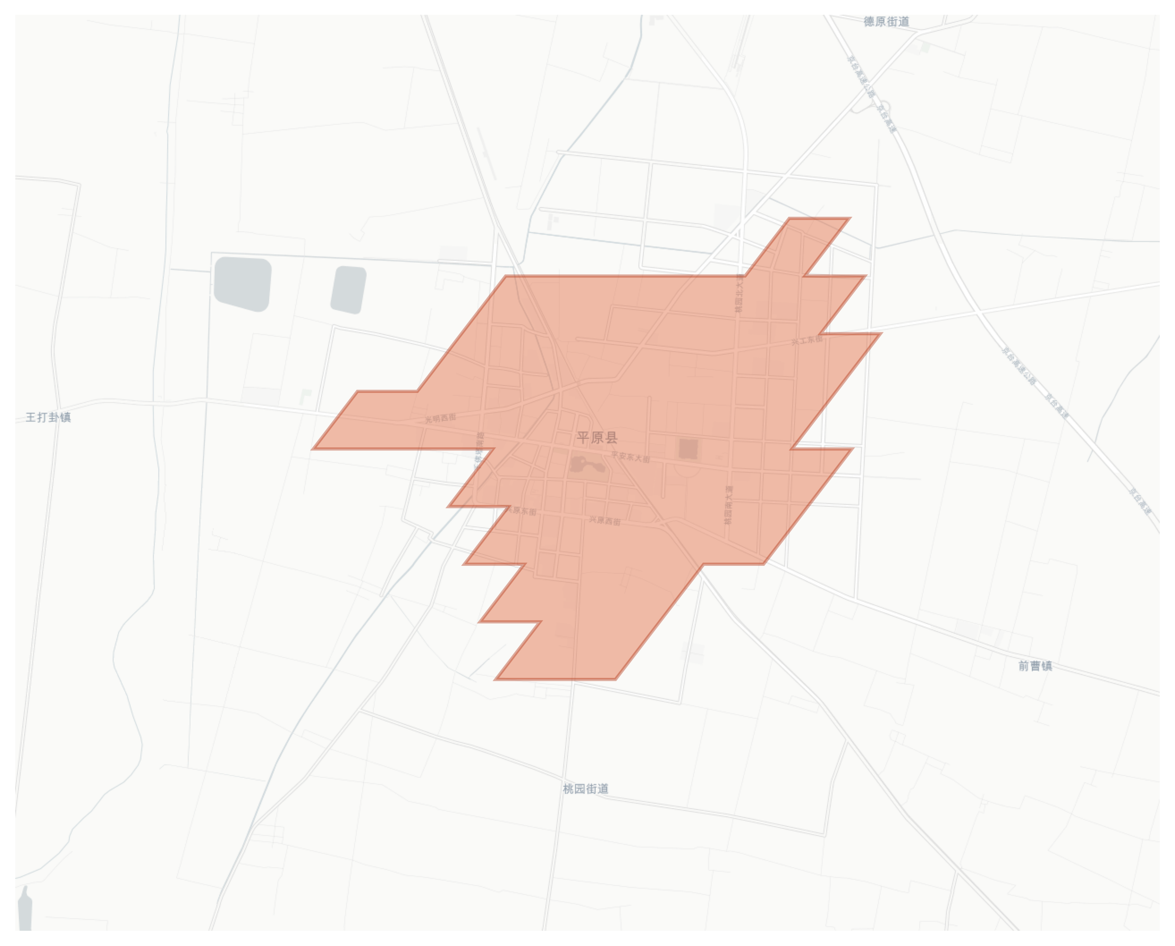 Pingyuan geographic map