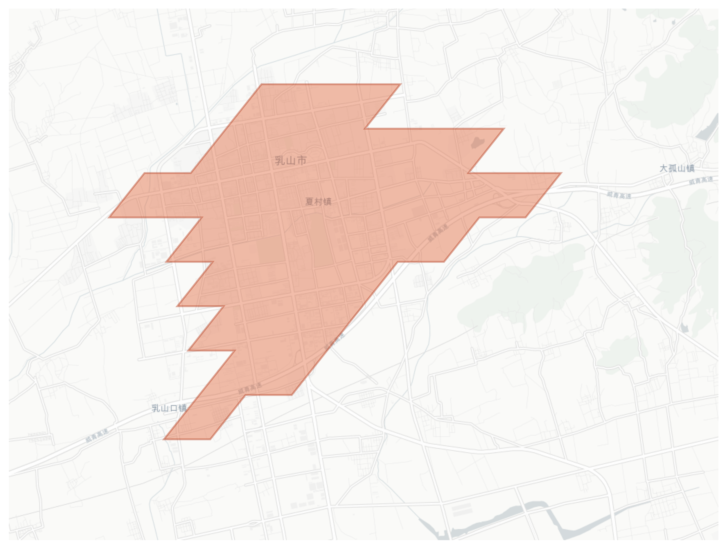 Rushan geographic map