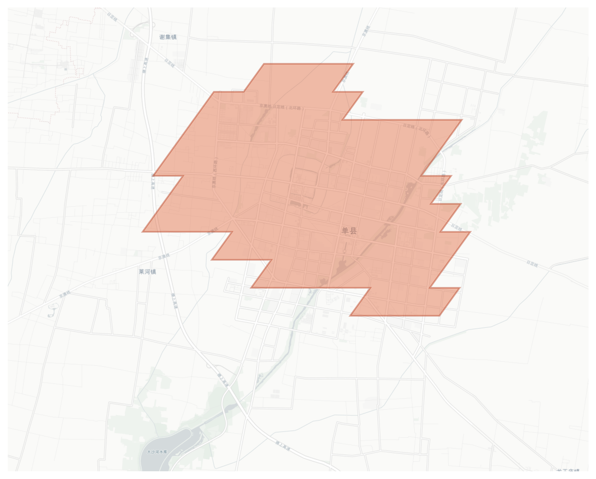 Shanxian geographic map