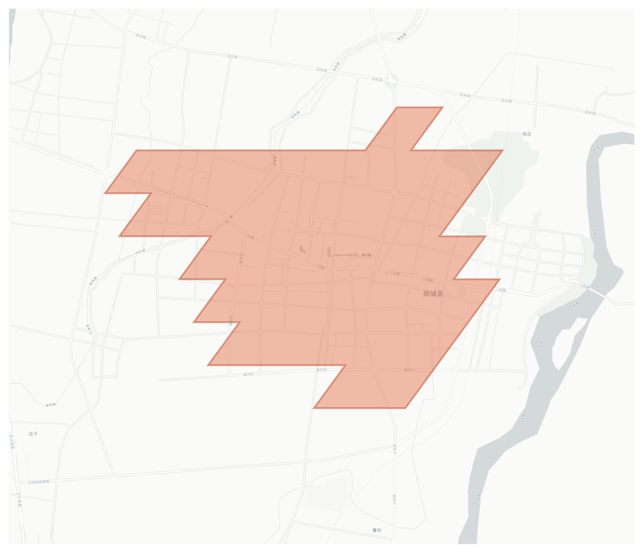 Tancheng geographic map