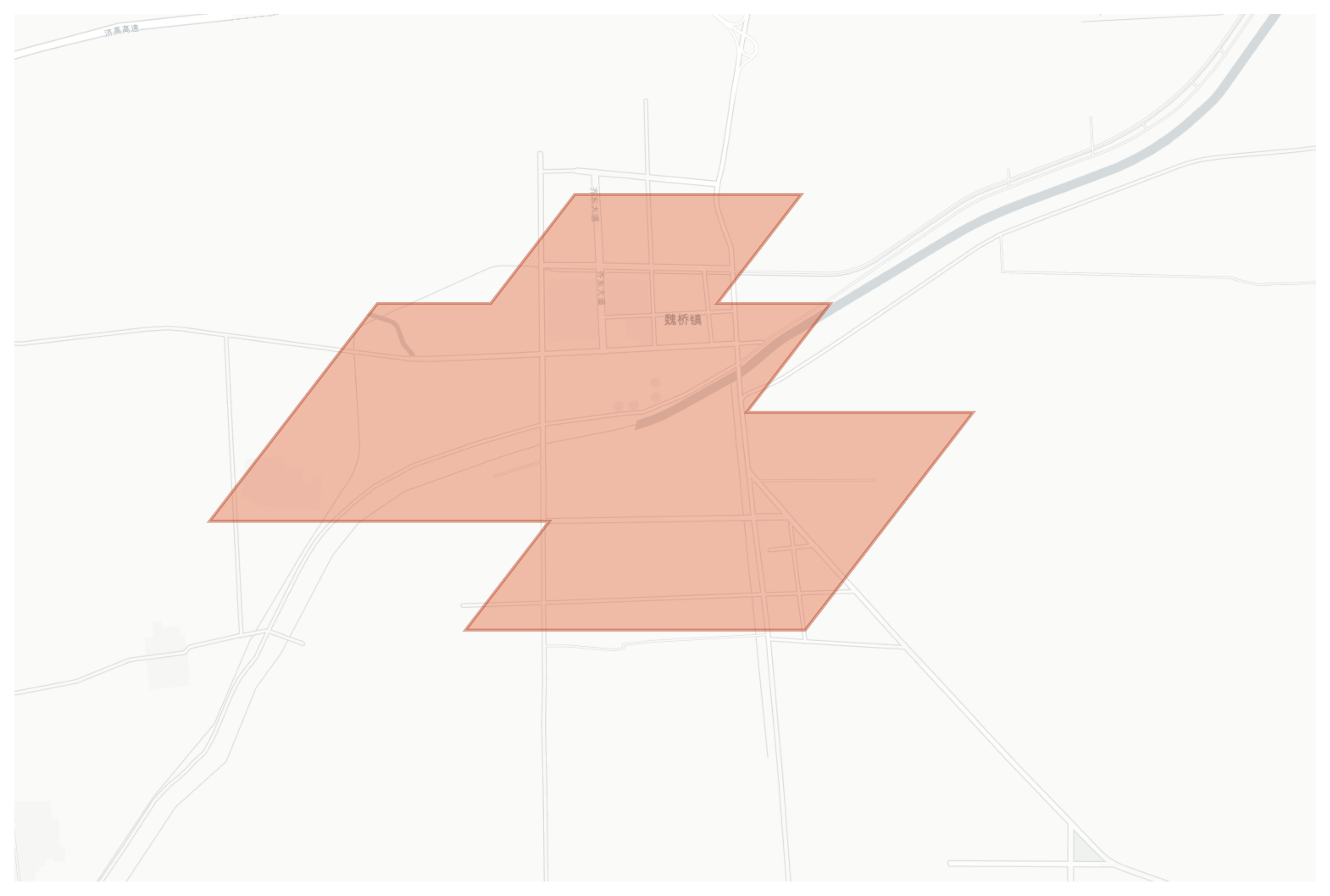 Weiqiao geographic map